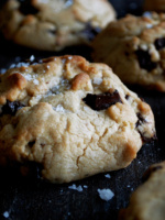 Salted Tahini Chocolate Chip Cookies