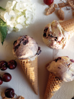 Red Wine Cherry Ice Cream