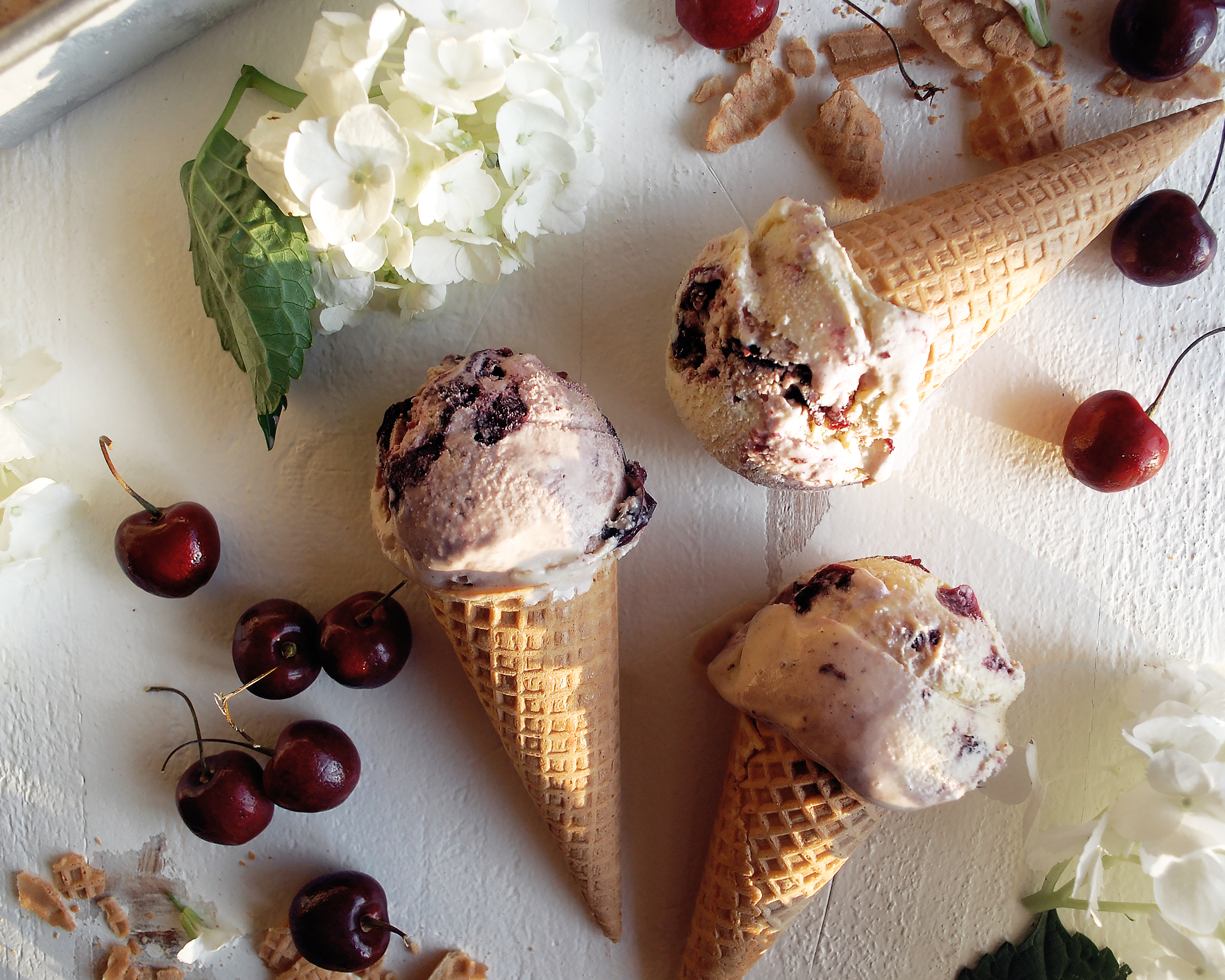Red Wine Cherry Ice Cream