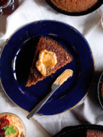 Burnt Honey Cornbread with Tomato Butter