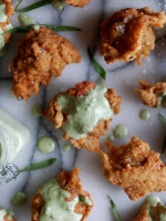 Crab Fritters with Green Goddess