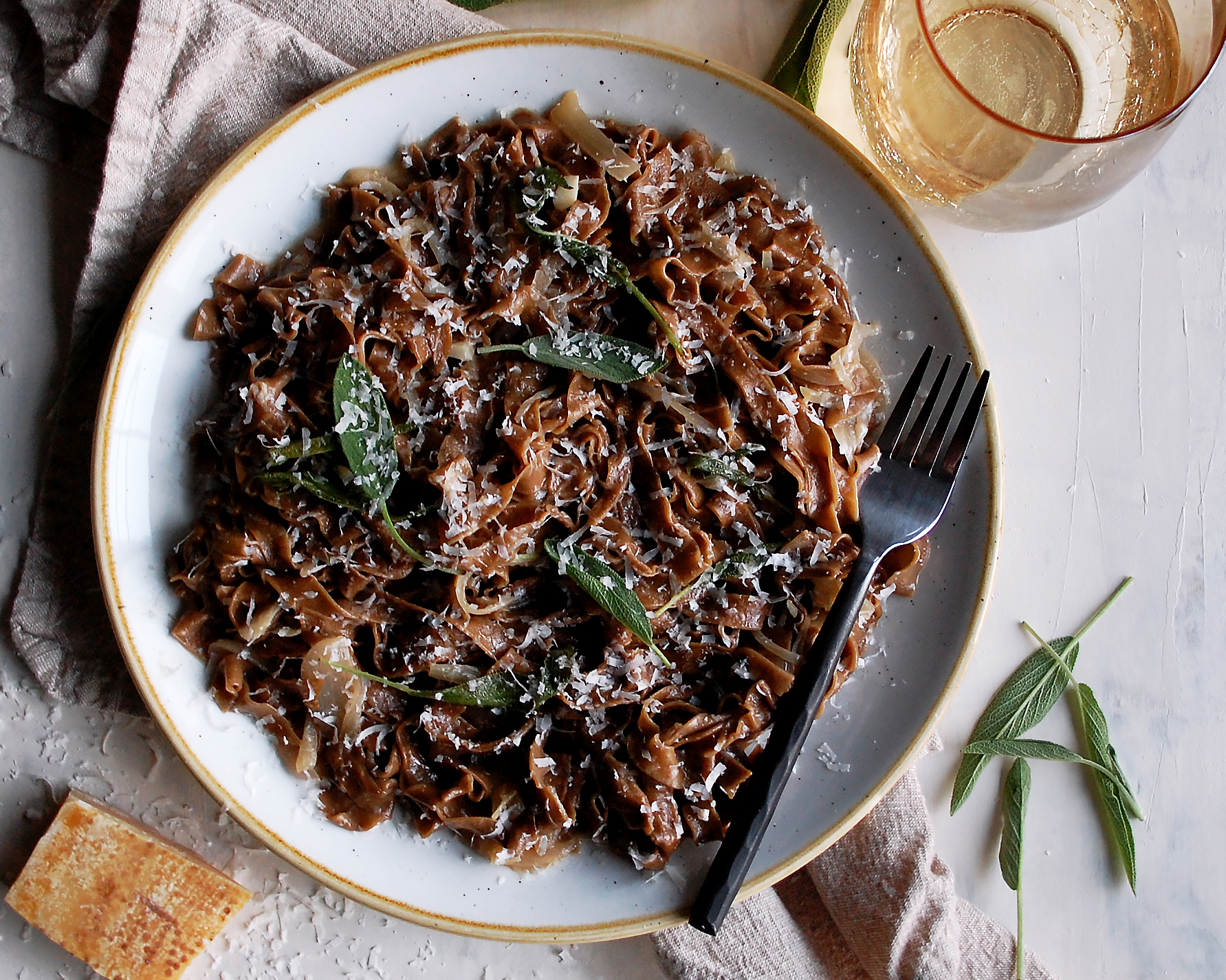 Black Garlic Pasta