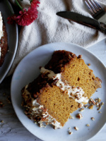 Pumpkin Pecan Praline Cake