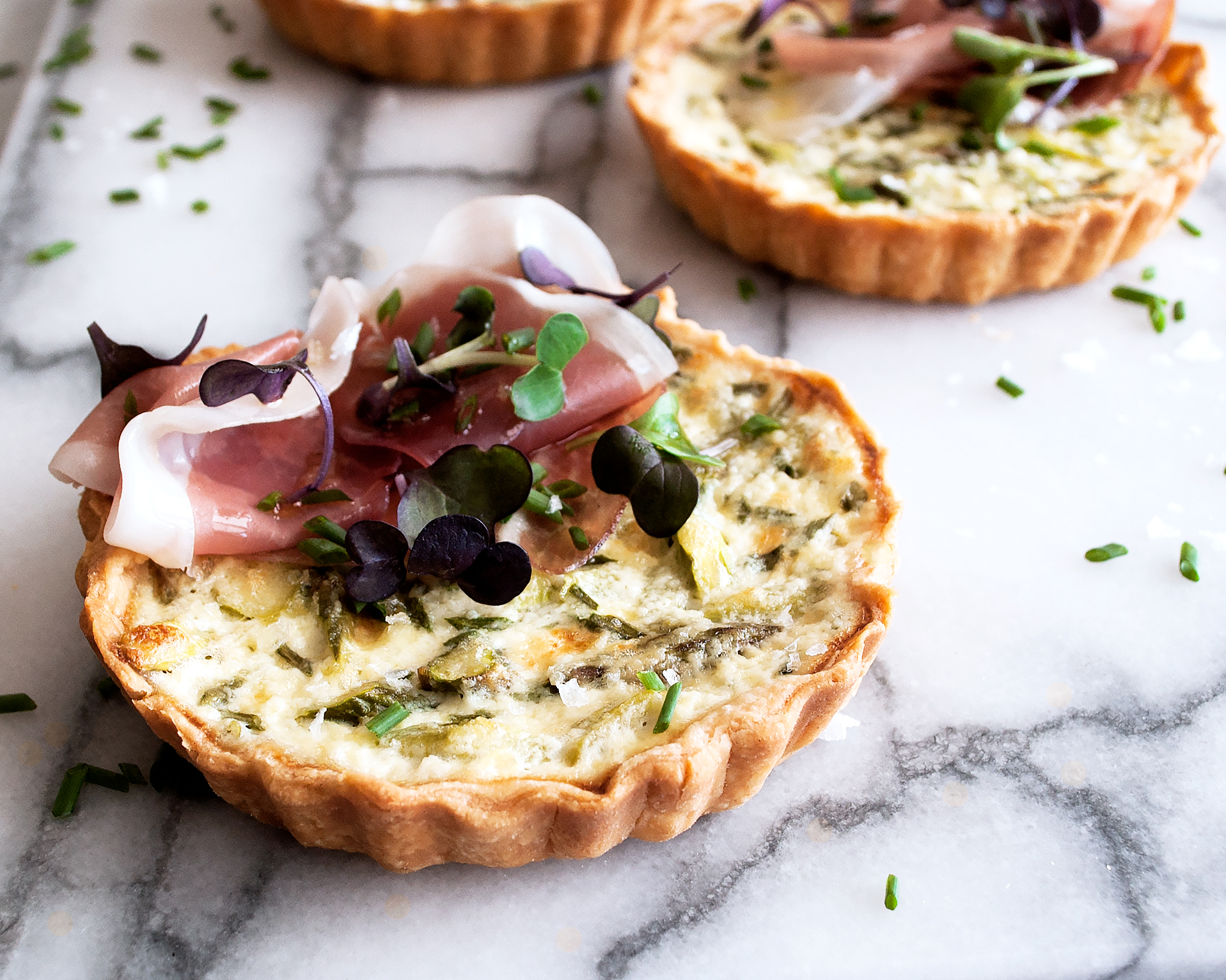 Asparagus Ricotta Tarts