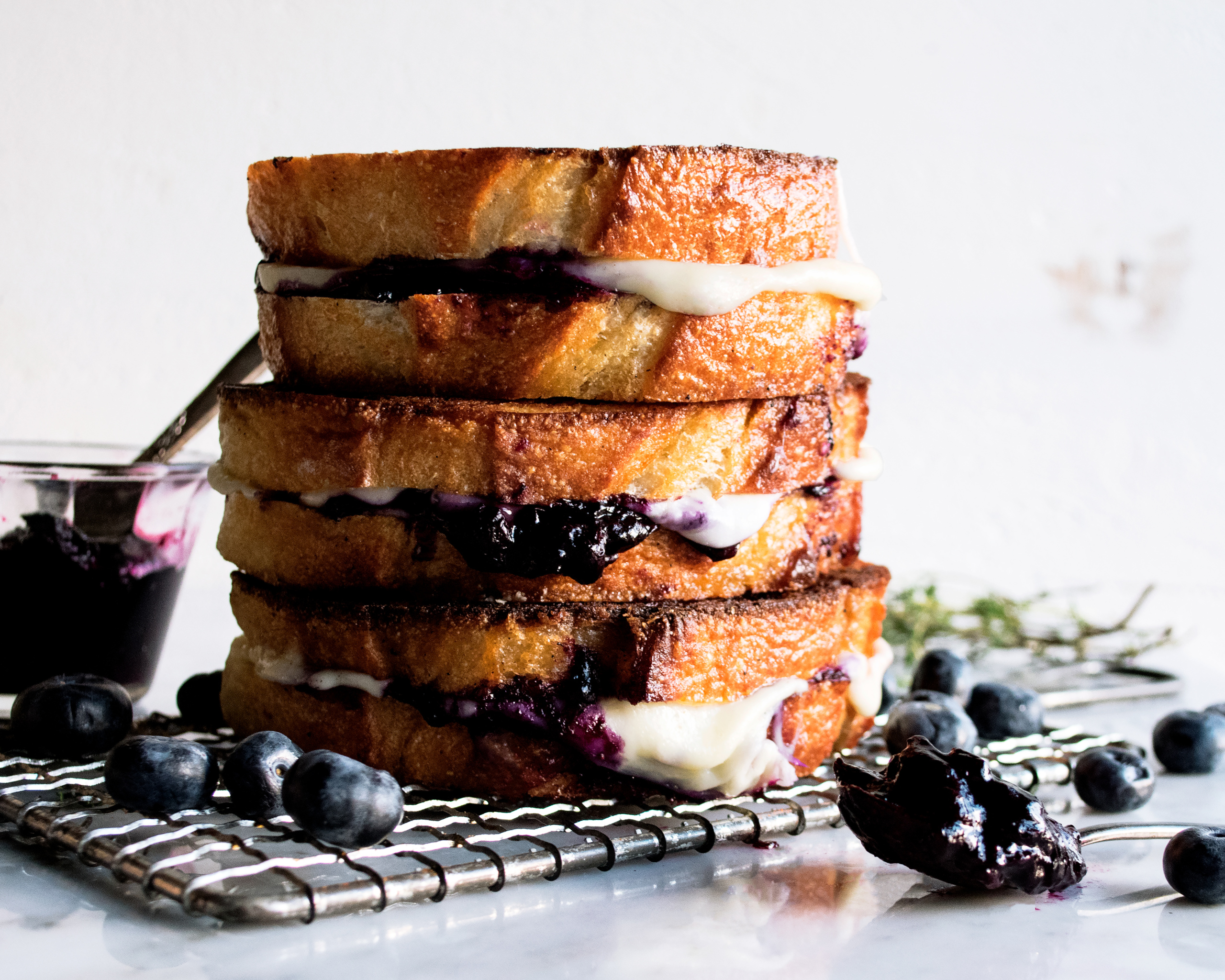 Blueberry White Cheddar Grilled Cheese