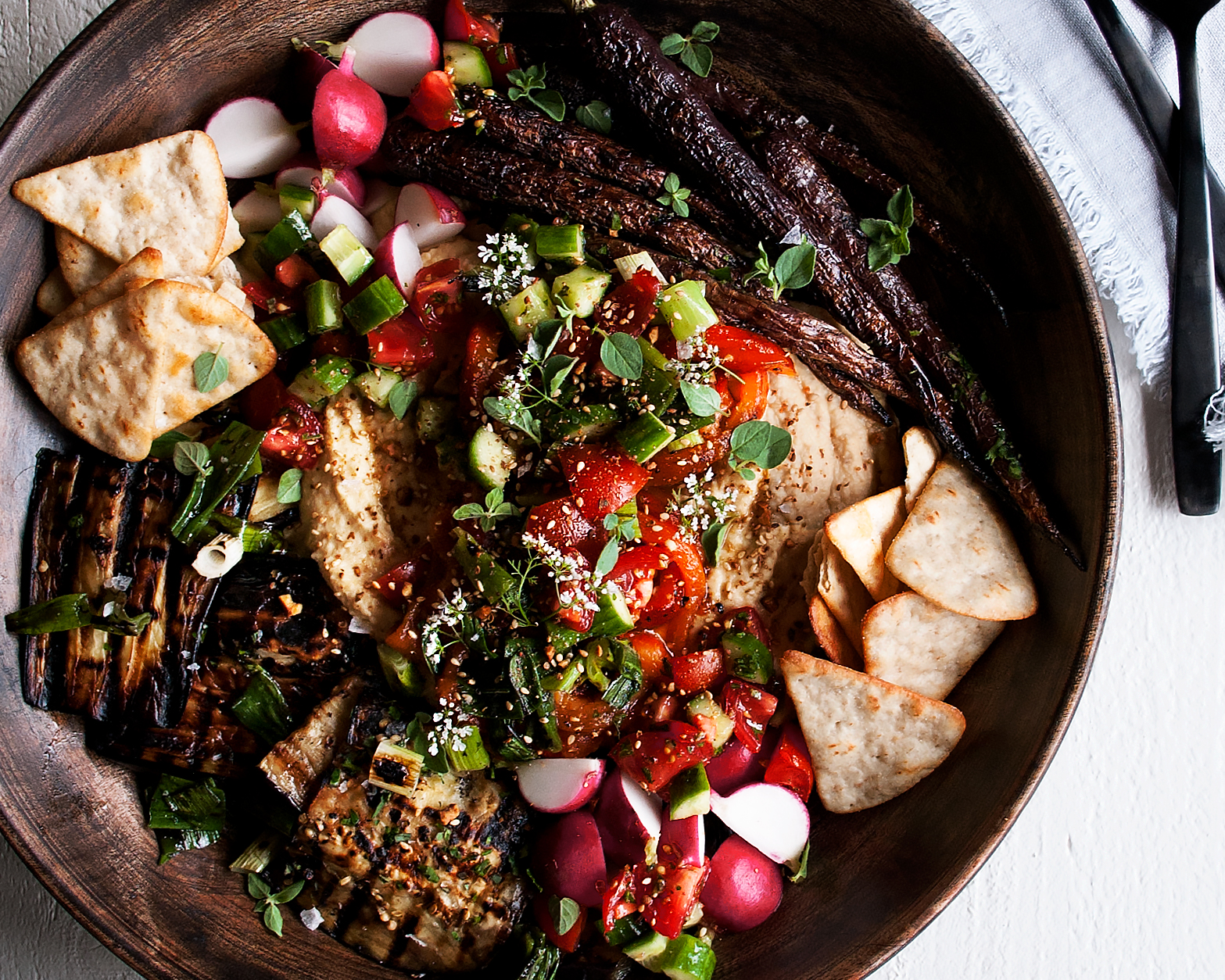 Grilled Vegetable Hummus
