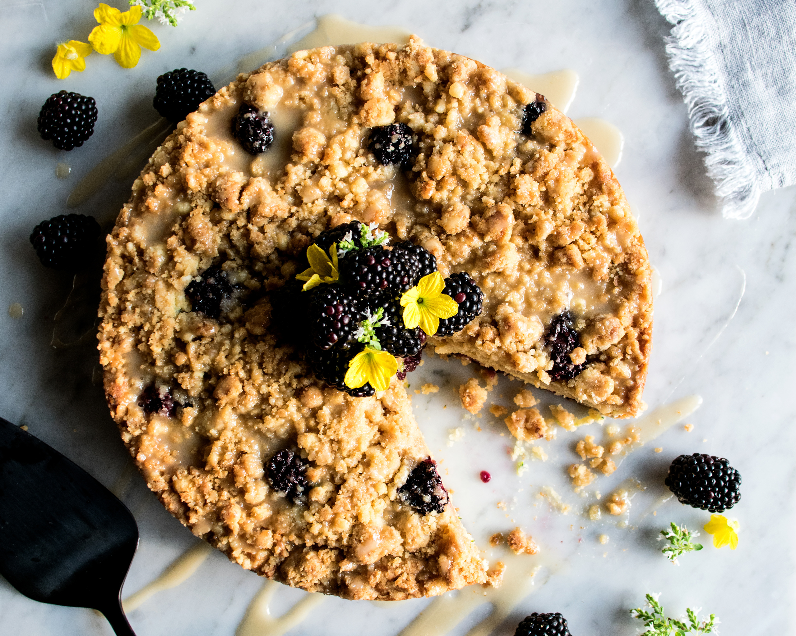 Blackberry Zucchini Coffee Cake