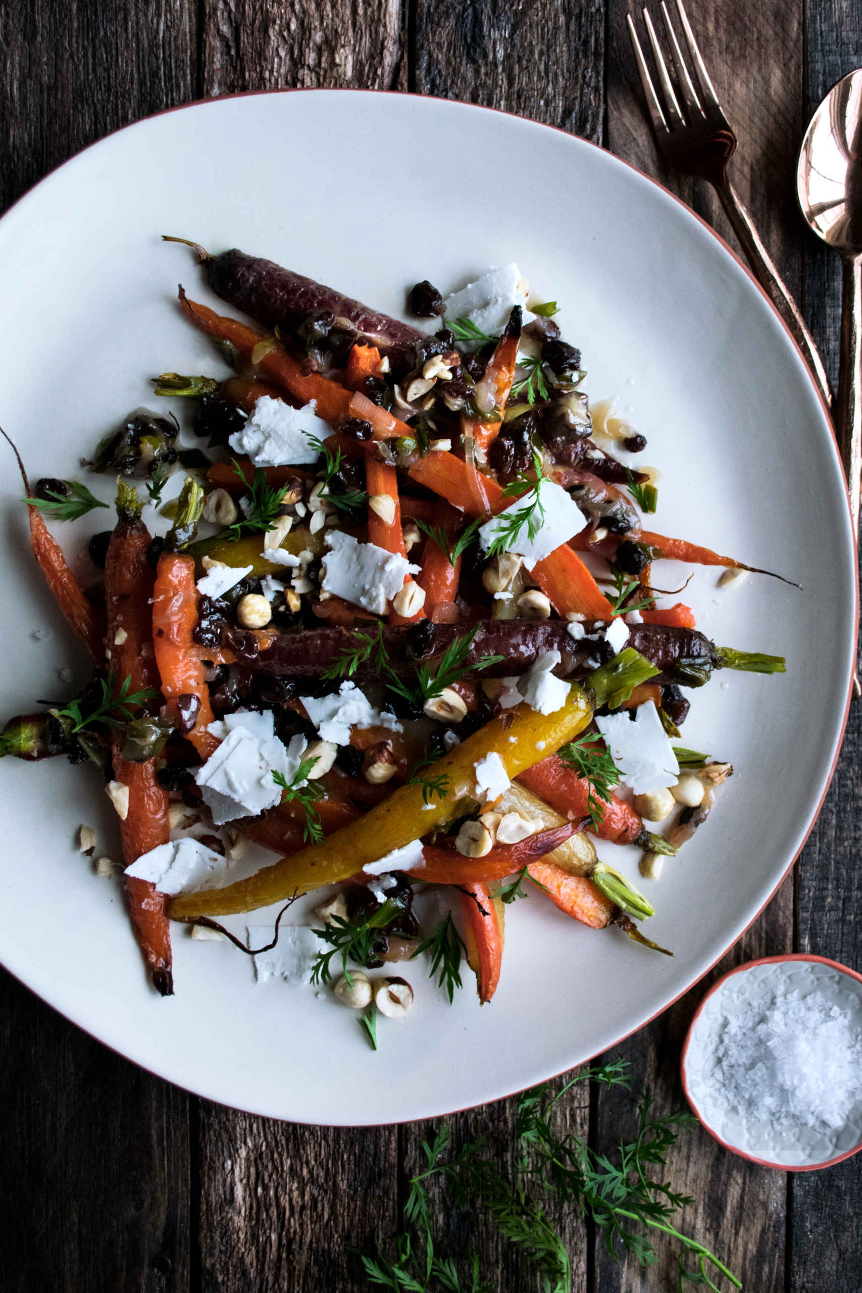 Roasted Carrots with Scallion Vinaigrette