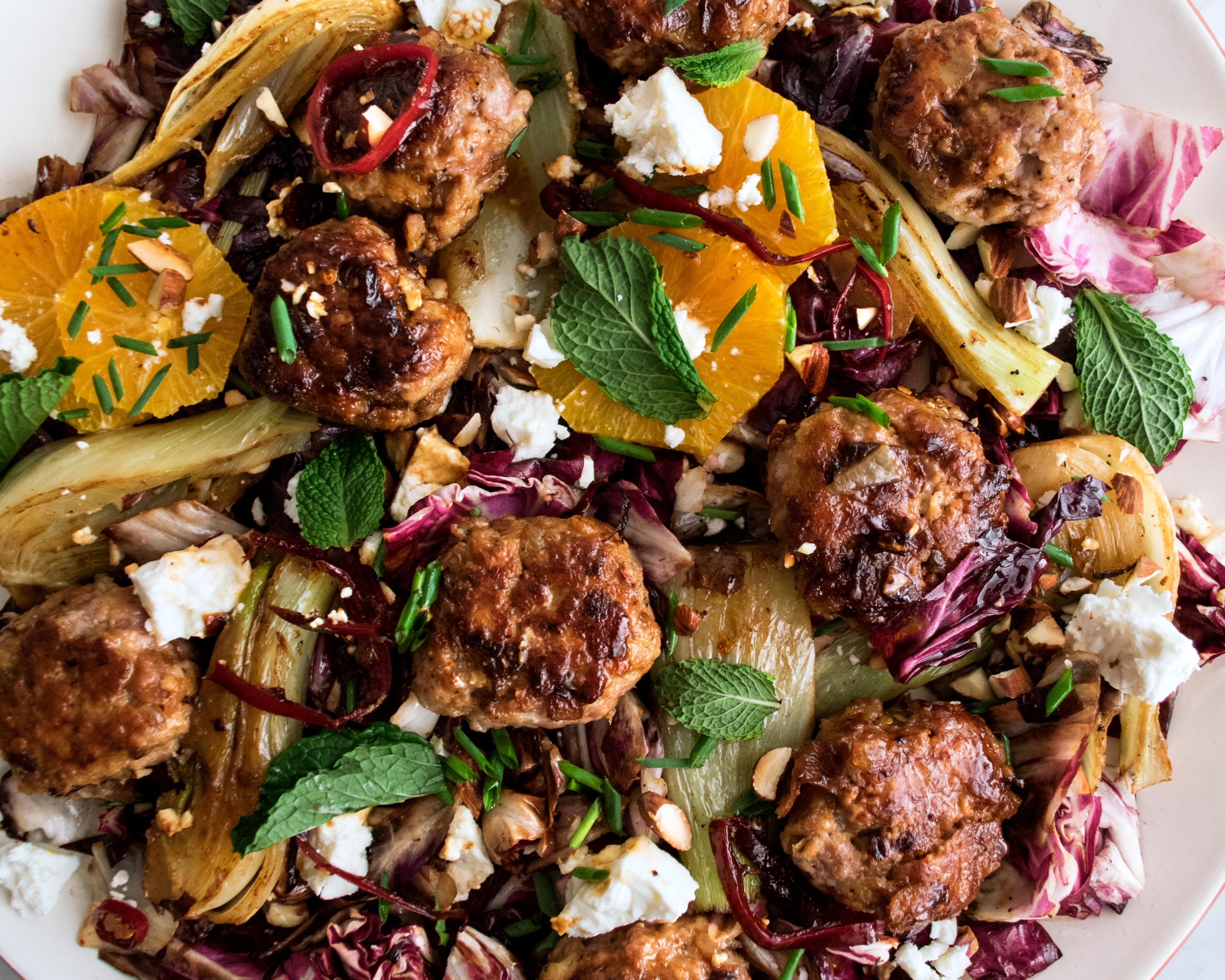 Fennel Orange Pork Meatballs
