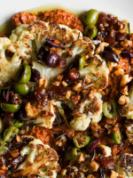 Cauliflower Steaks with Muhammara