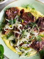 Lamb Chops with Fennel Slaw