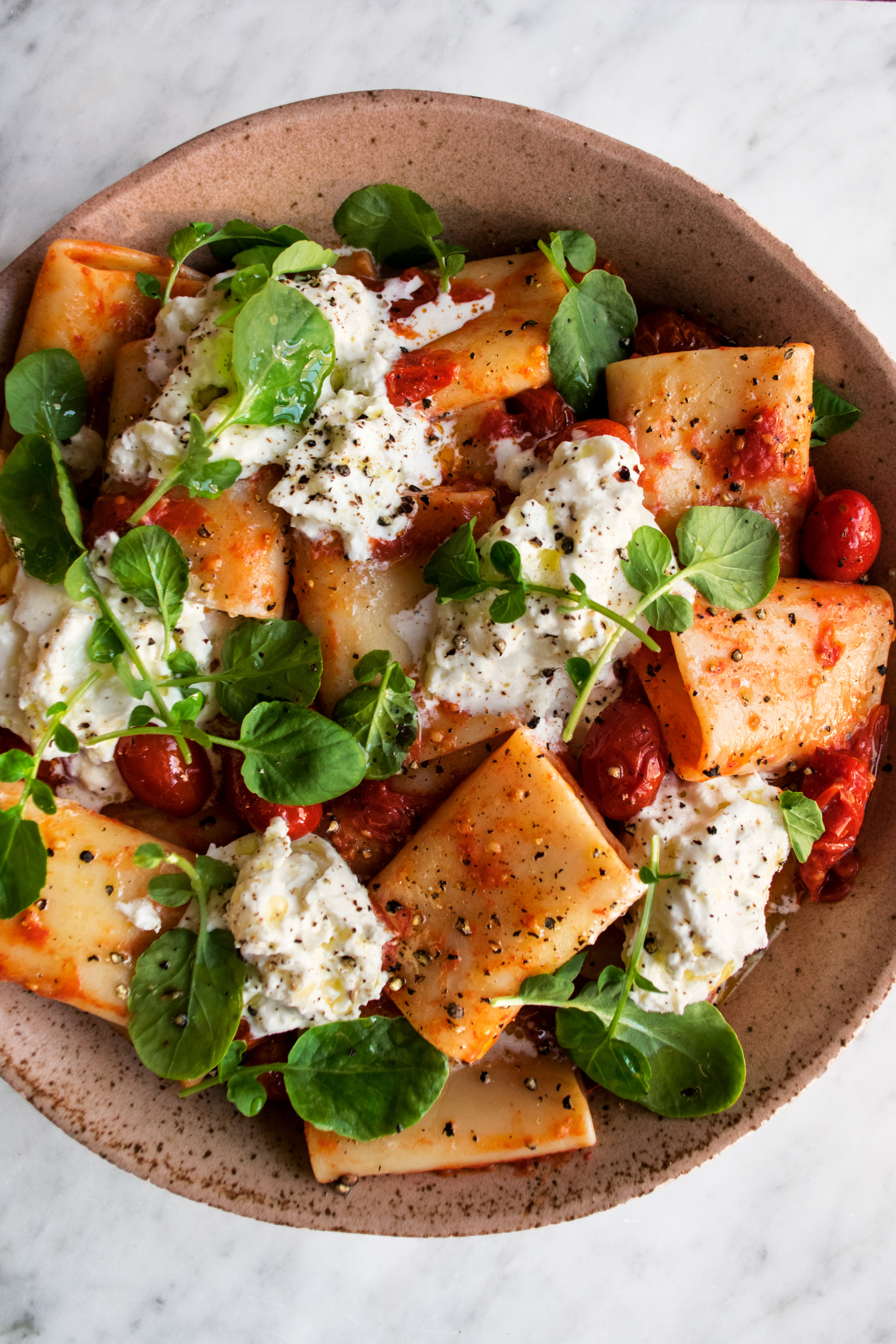 Simple Cherry Tomato Pasta