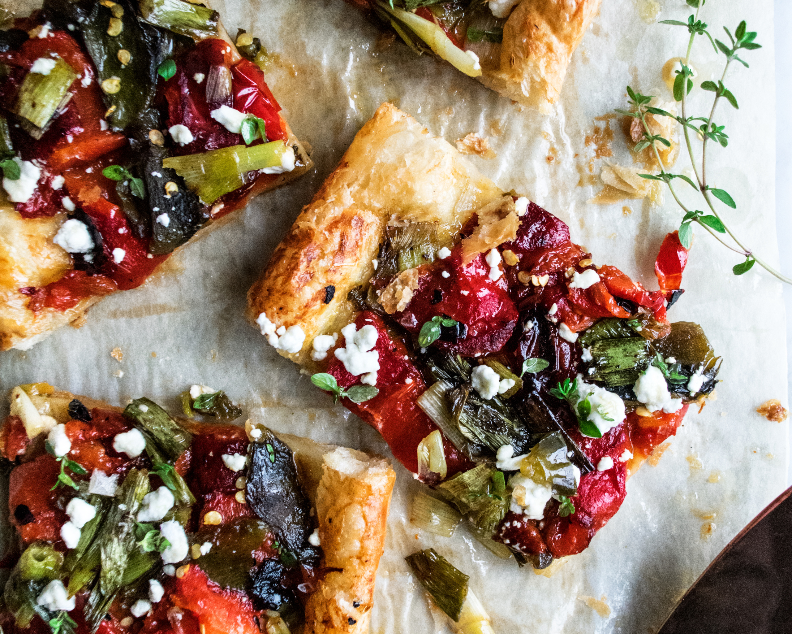 Grilled Pepper Tart