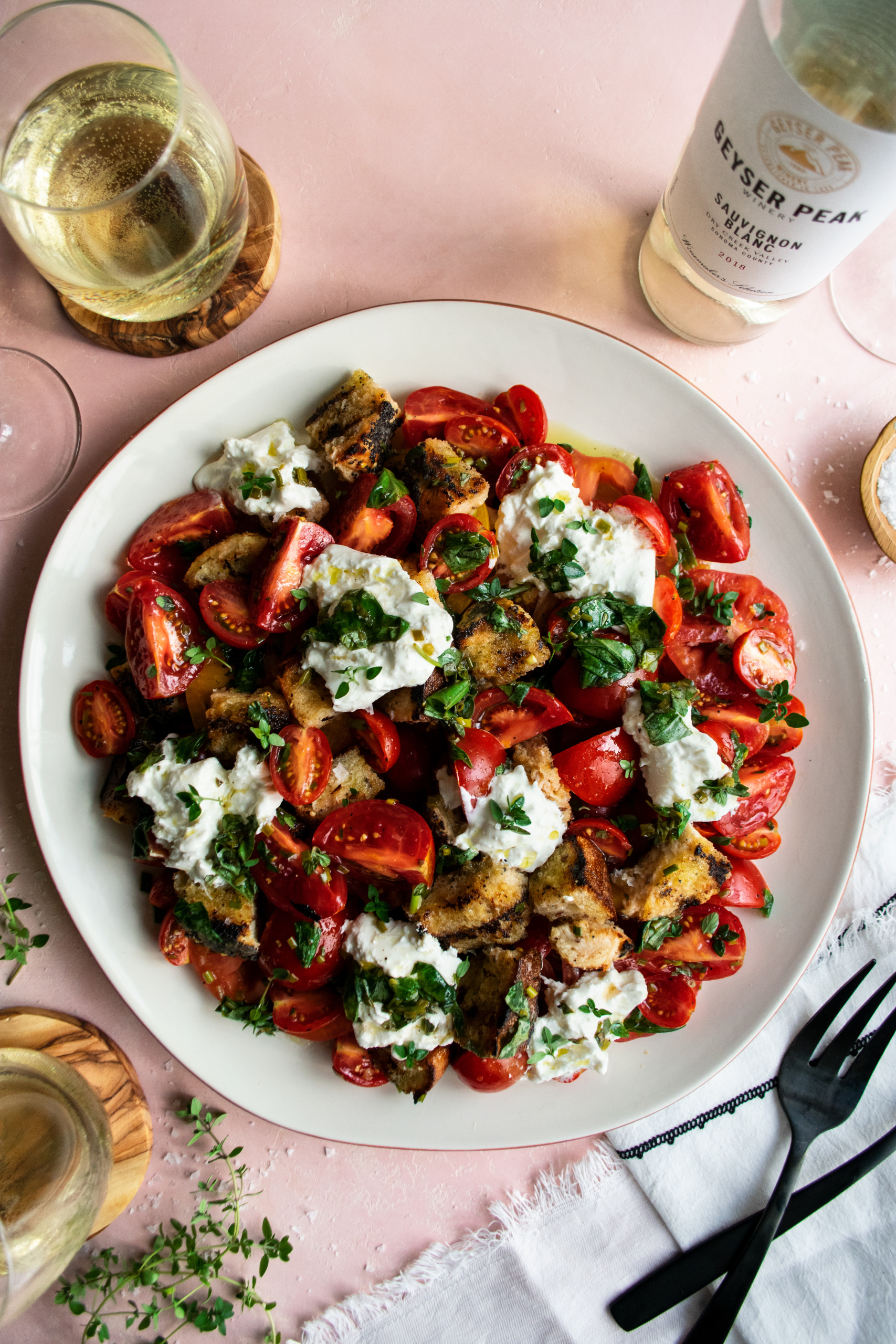 Herb Marinated Tomato Panzanella