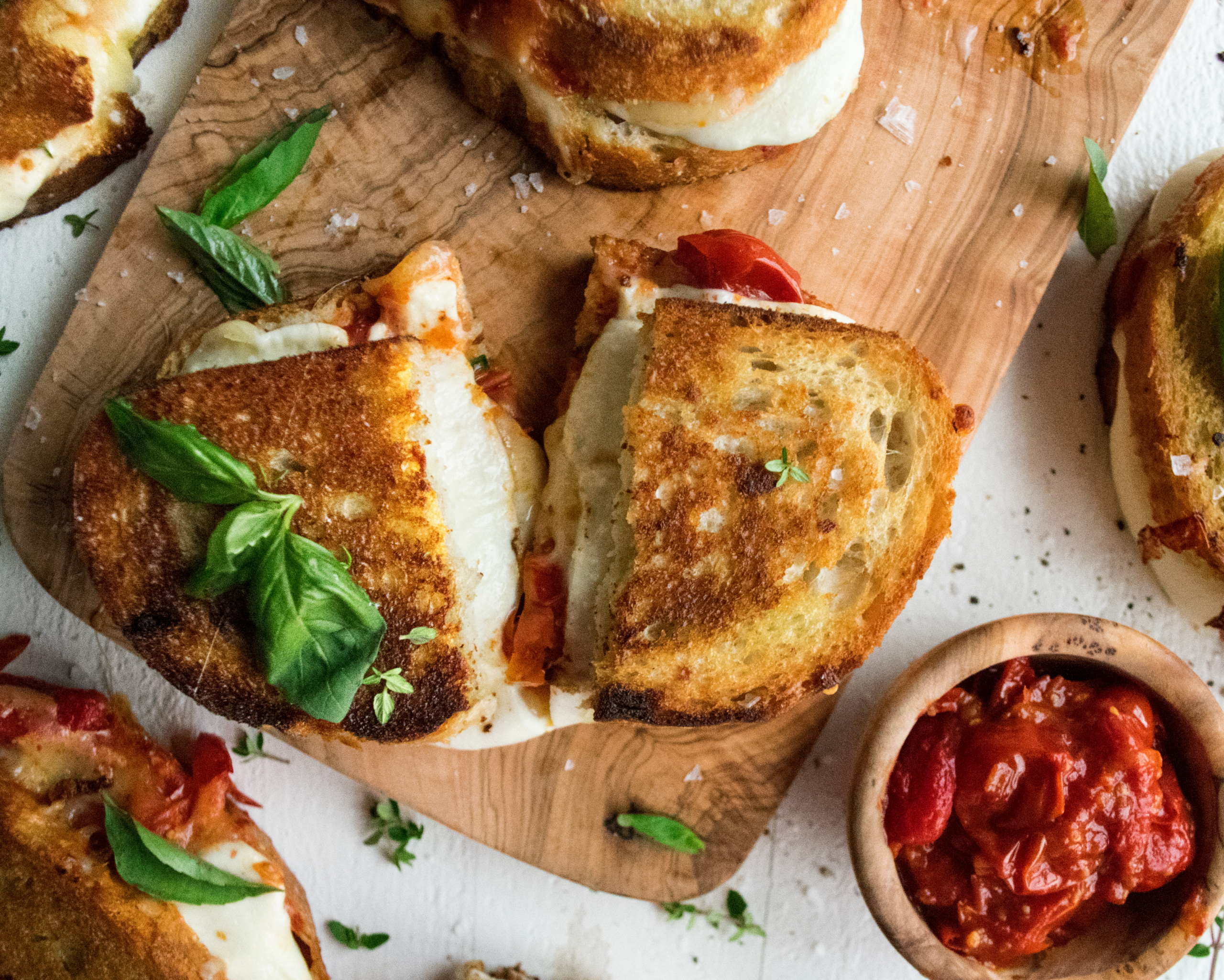 Caprese Grilled Cheese Sandwiches
