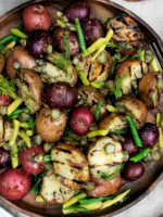 Grilled Potatoes & Beans