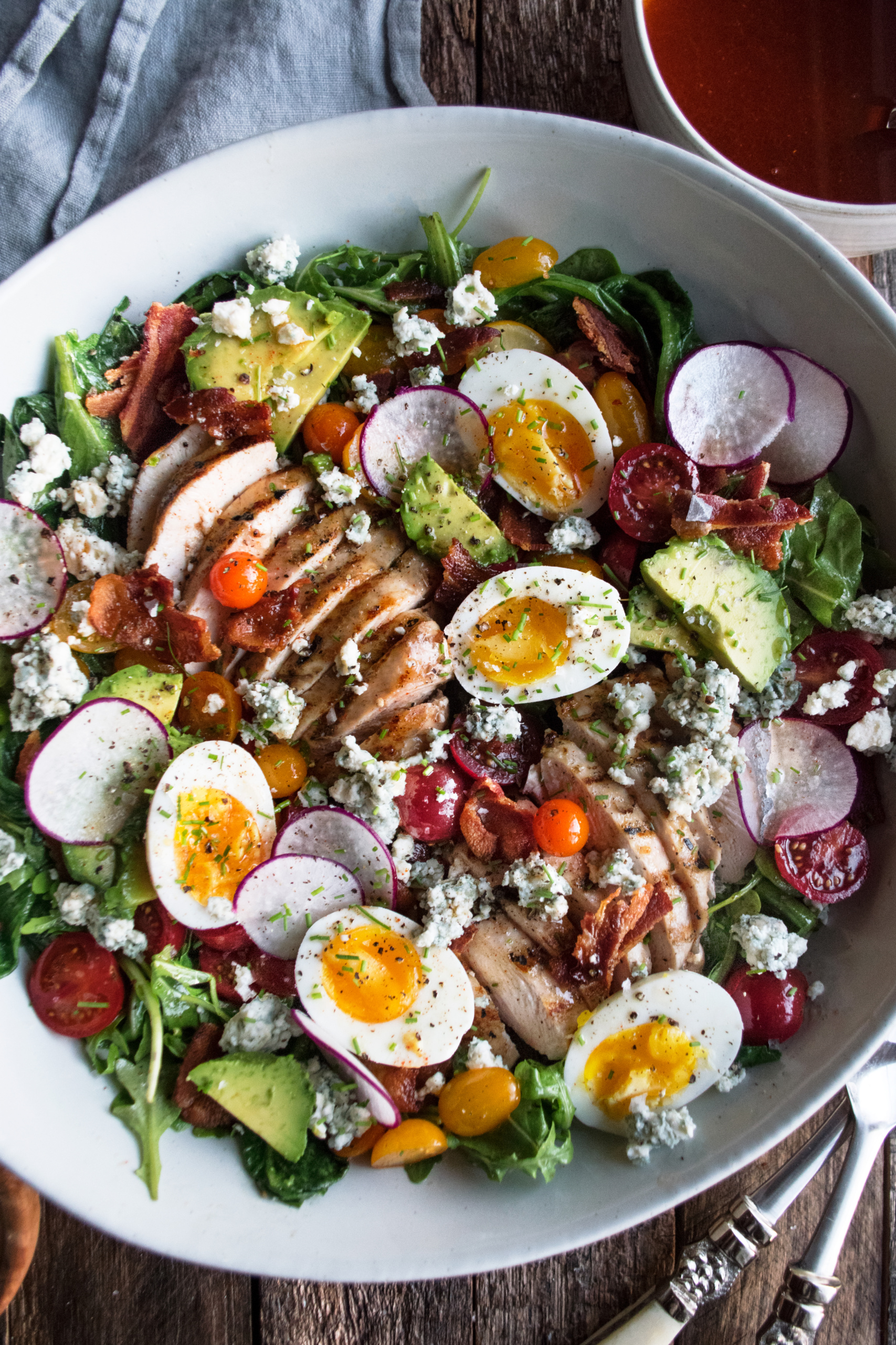 Grilled Romaine Cobb Salad