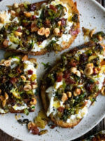 Caramelized Brussels Sprout Toast