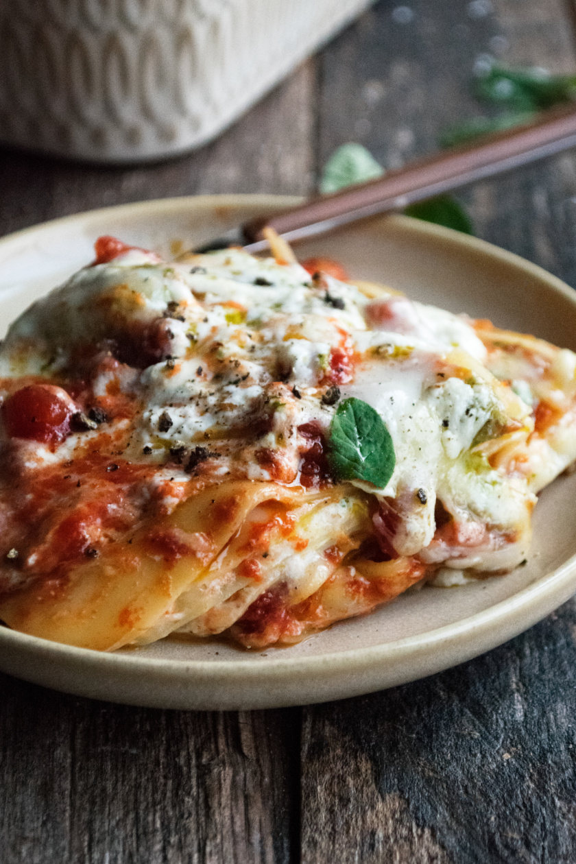 Christmas Burrata & Pesto Lasagna