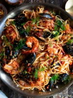 Spicy Tomato Seafood Pasta