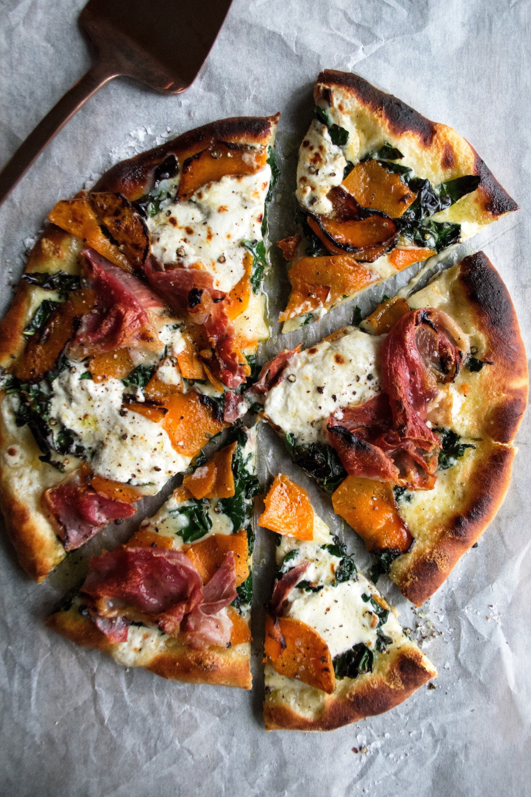 Winter Squash & Prosciutto Pizza