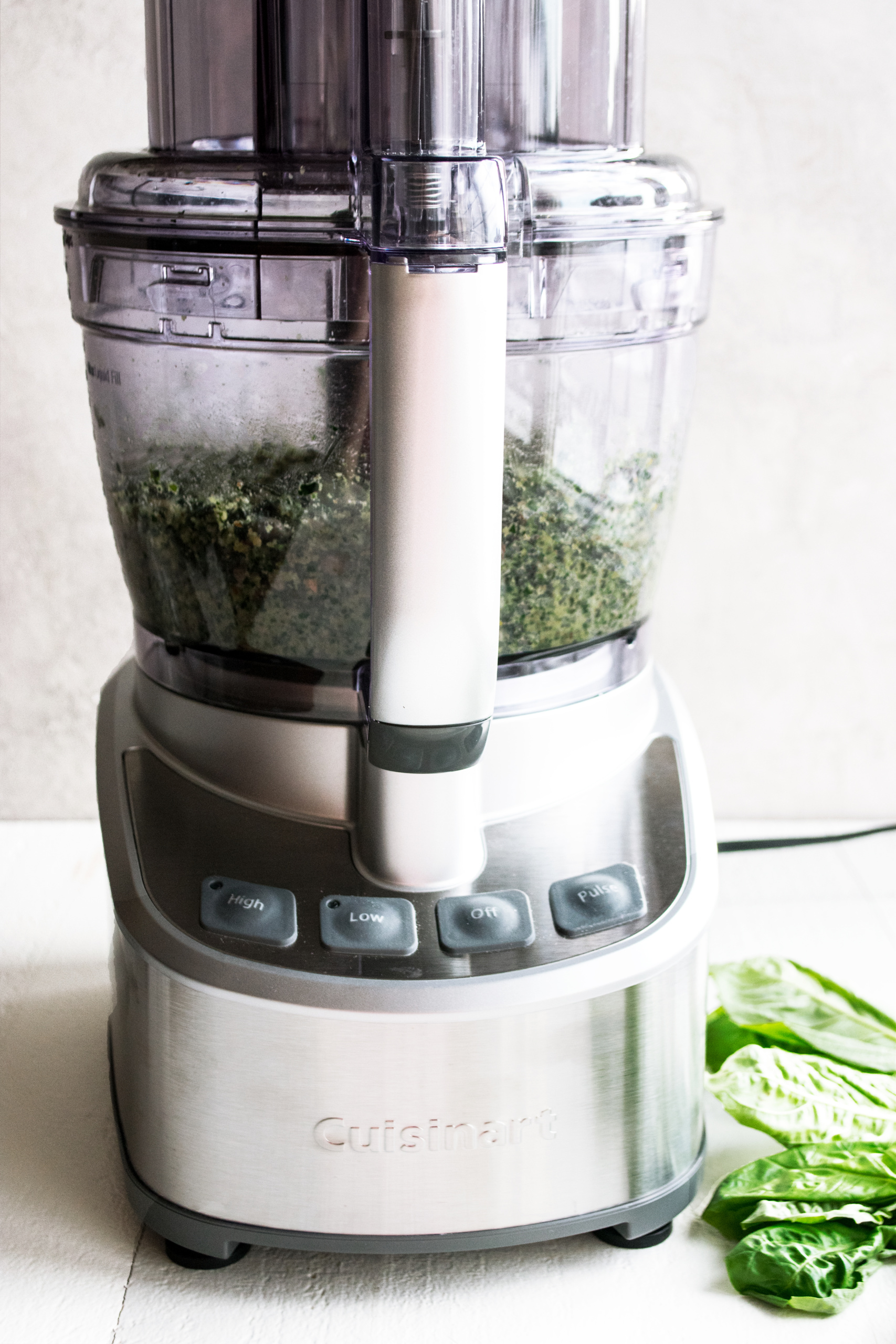 kale pesto in food processor