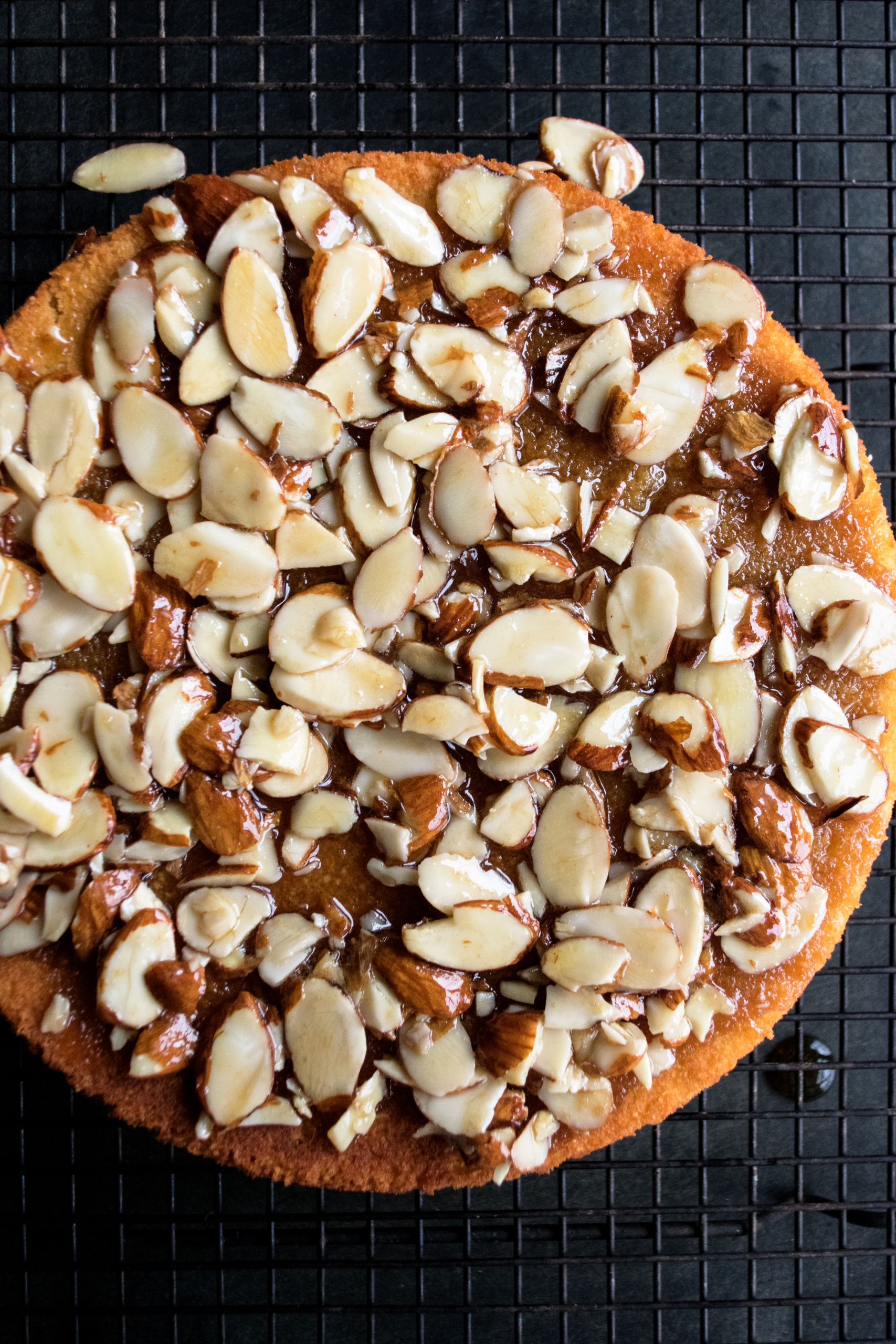 Honey Soaked Almond Cake