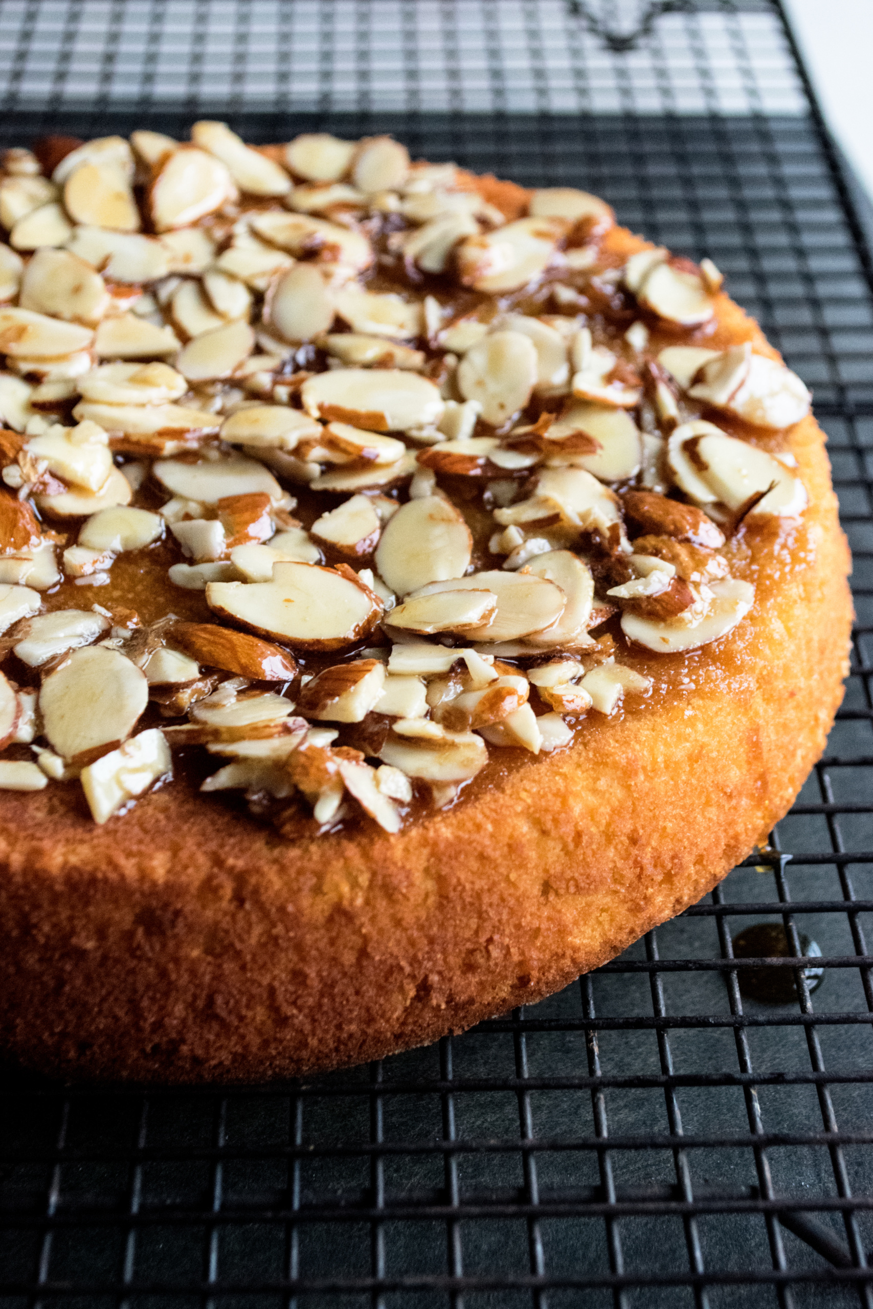 Honey Soaked Almond Cake