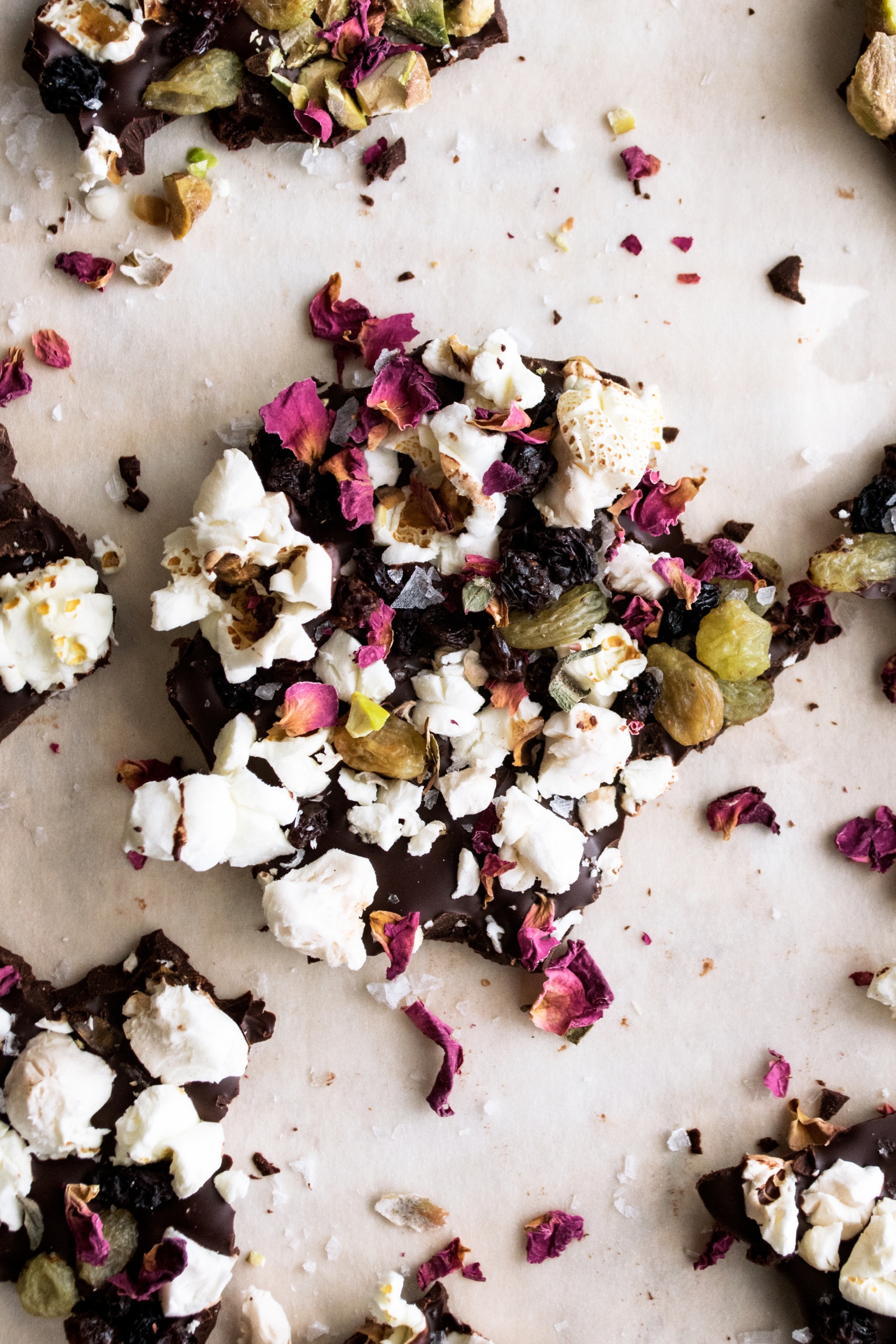 Movie Night Popcorn Chocolate Bark