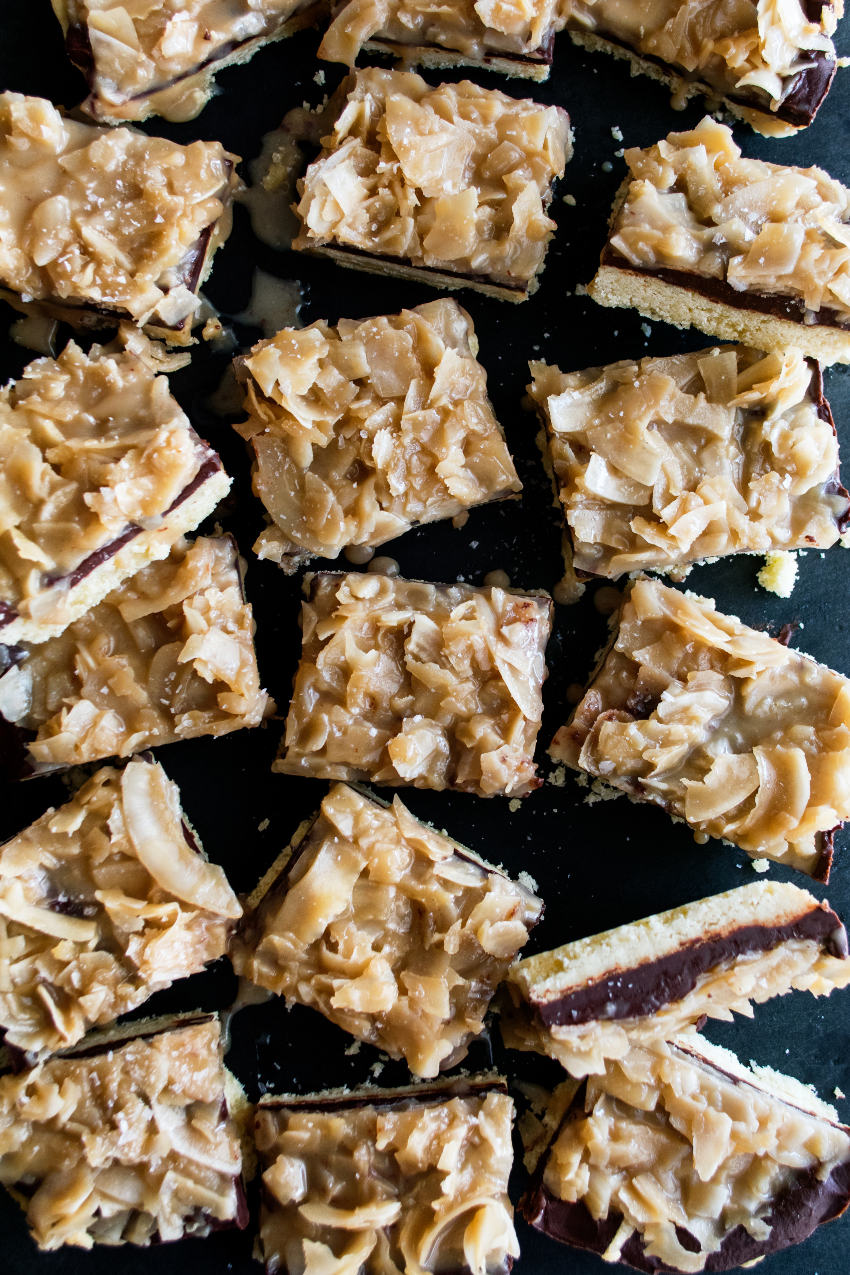 Chocolate Coconut Shortbread Bars