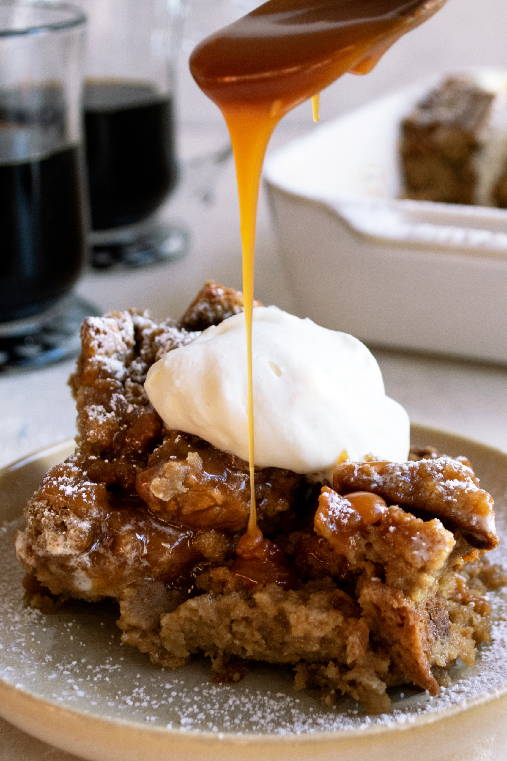 Irish Coffee Soda Bread Pudding
