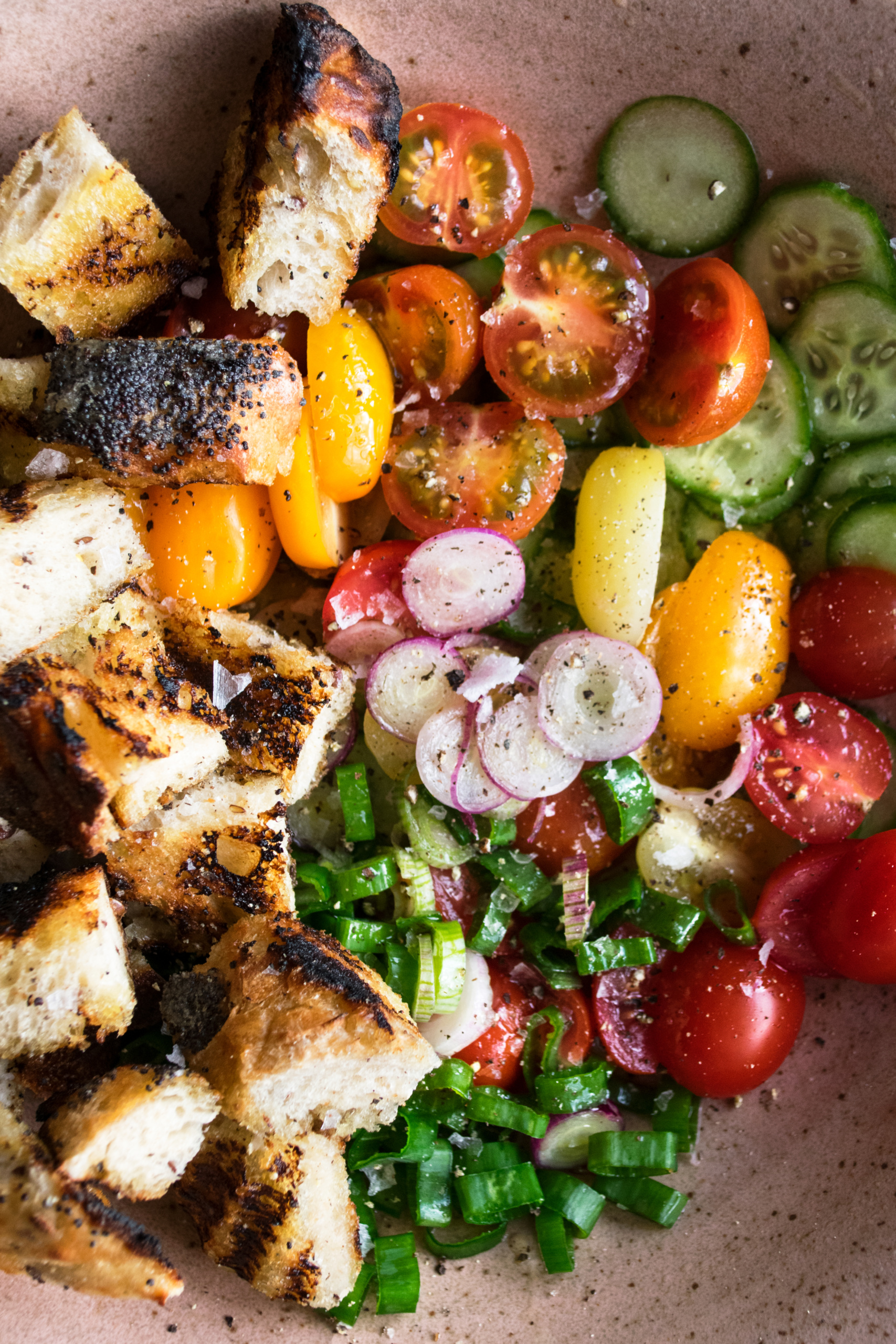 Grilled Chicken with Garden Panzanella