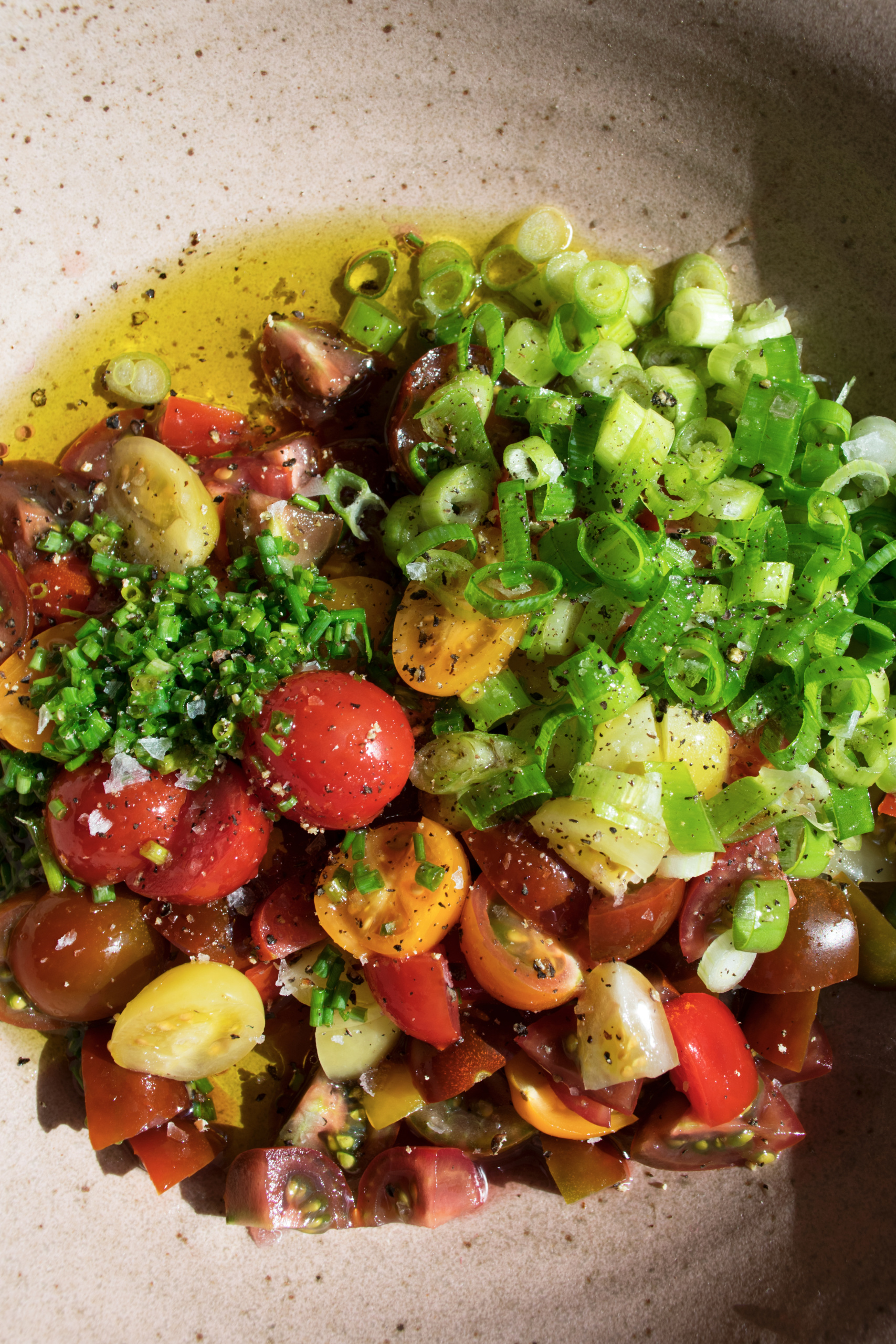 cherry tomato mixture
