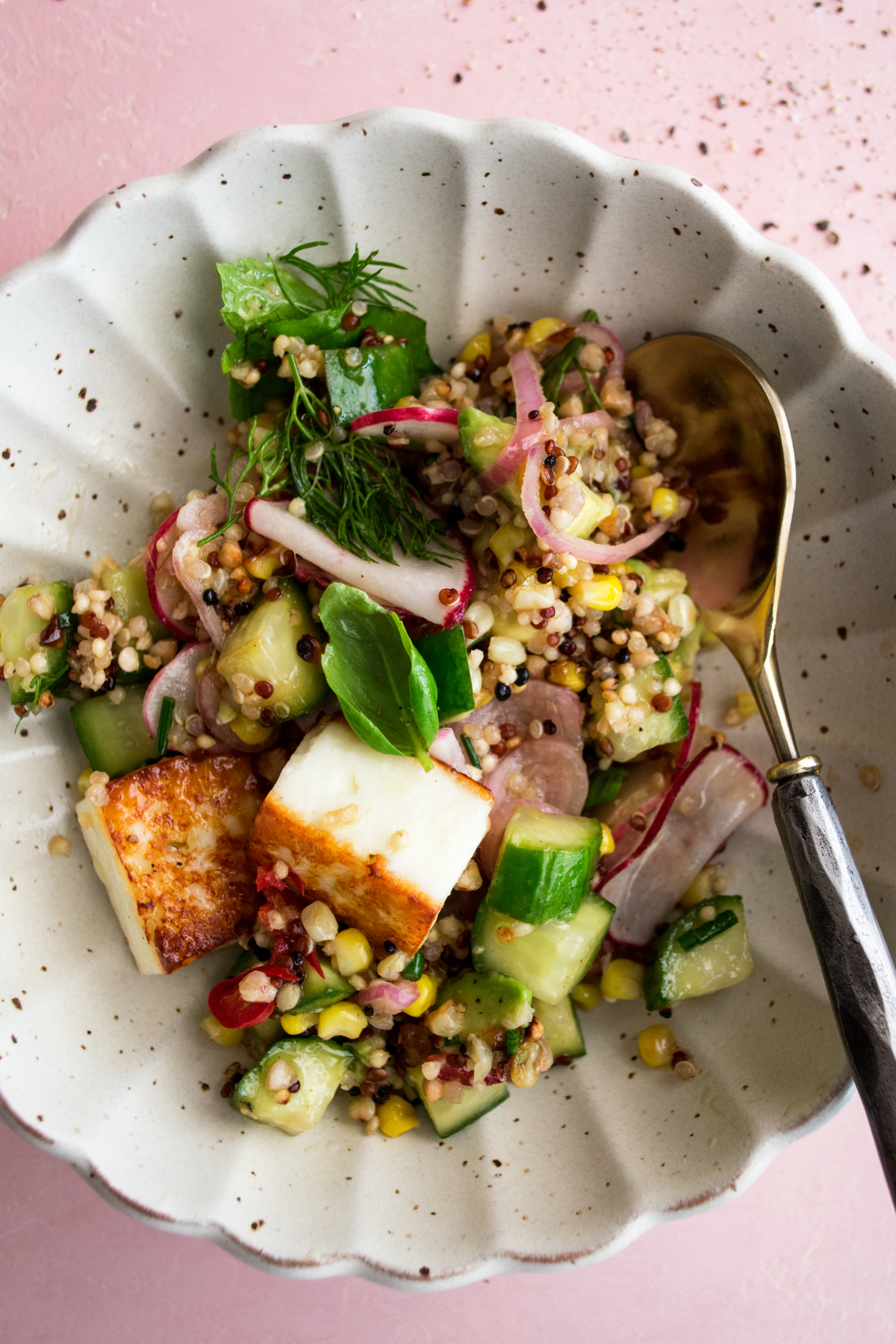 Pan-Fried Paneer Salad