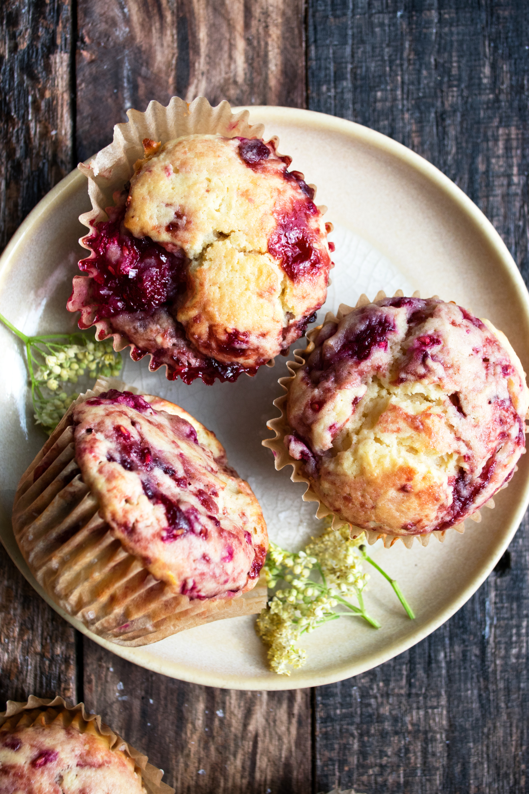 Raspberry Lemon Ricotta Muffins