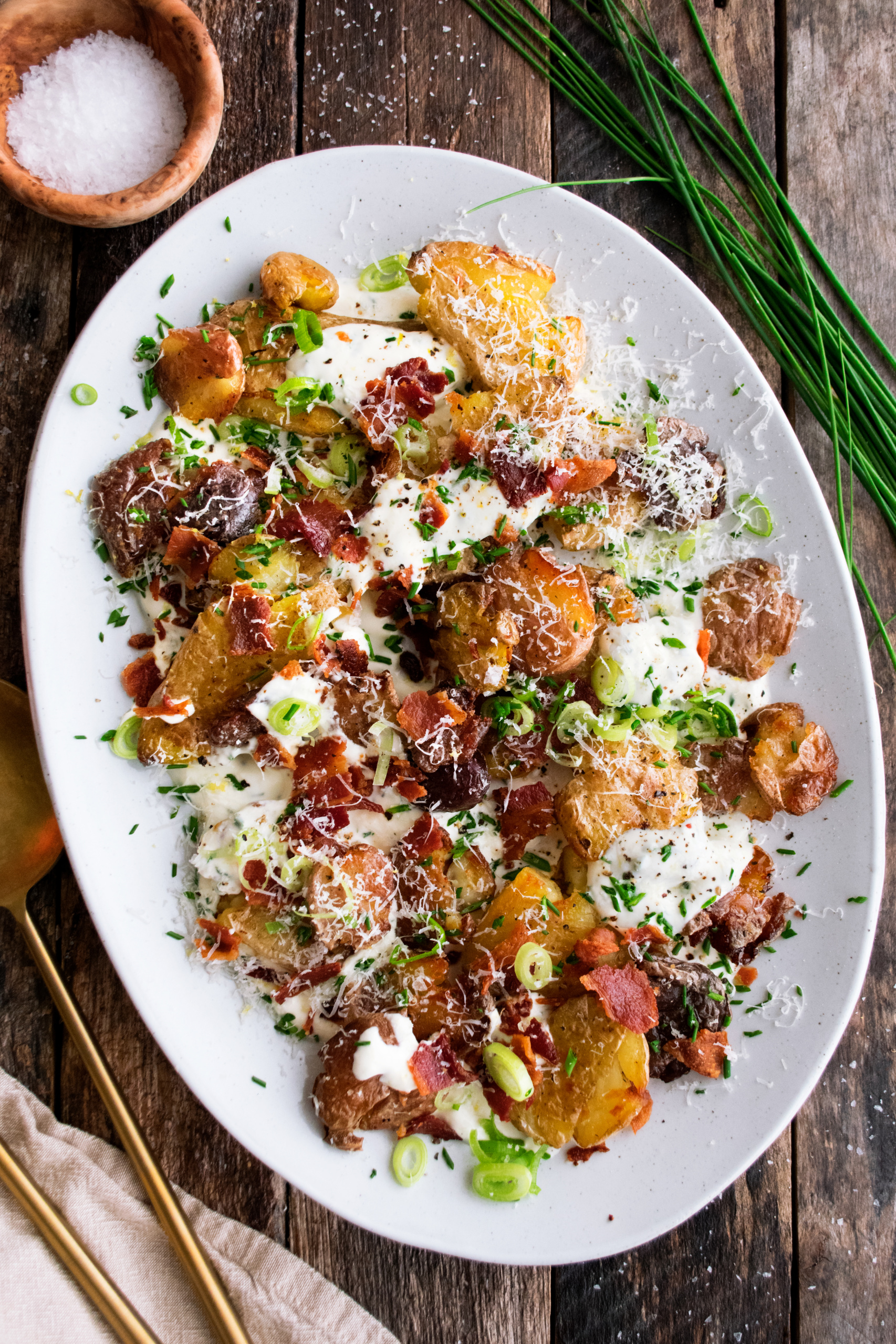 Loaded Smashed Potatoes