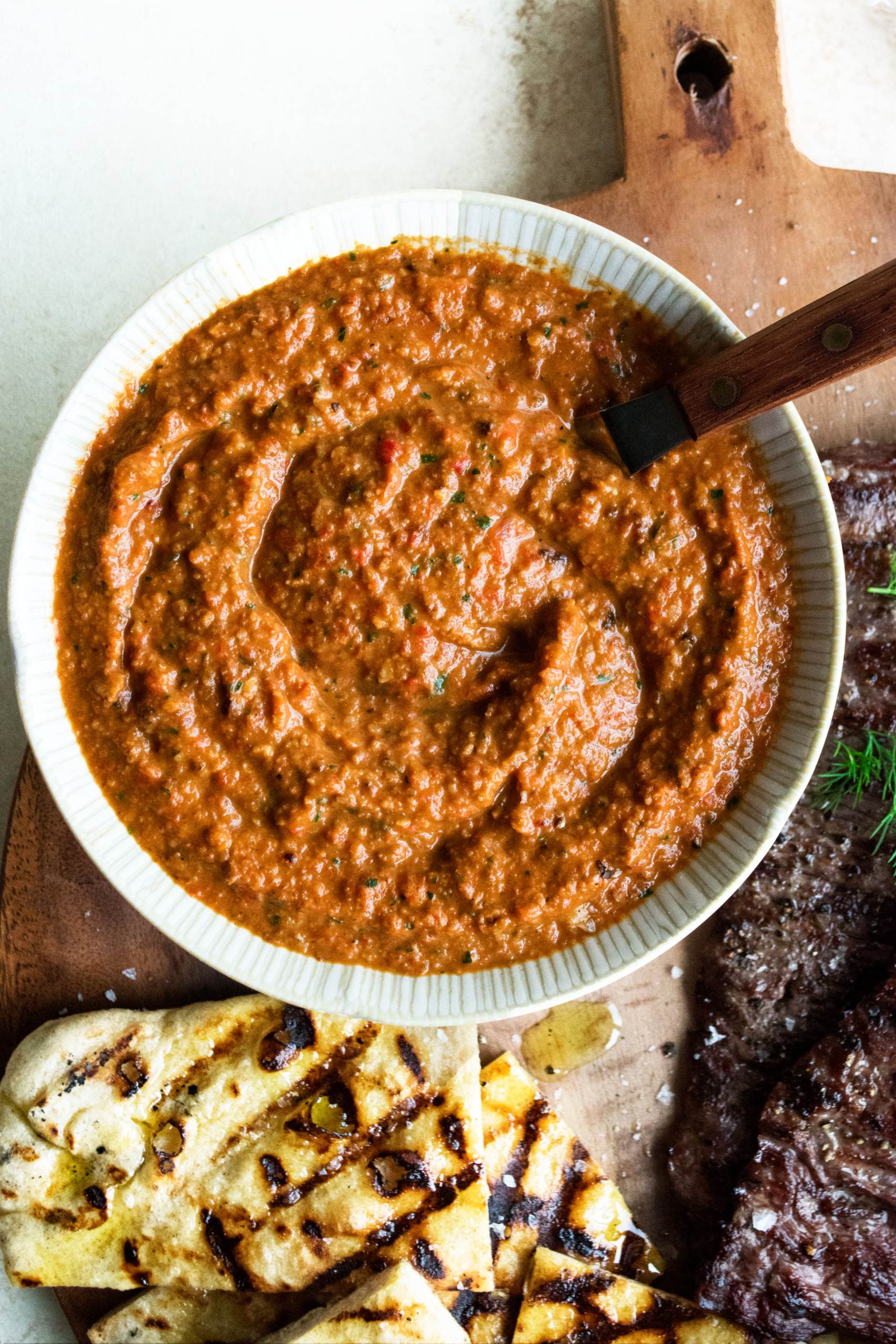 Skirt Steak with Romesco