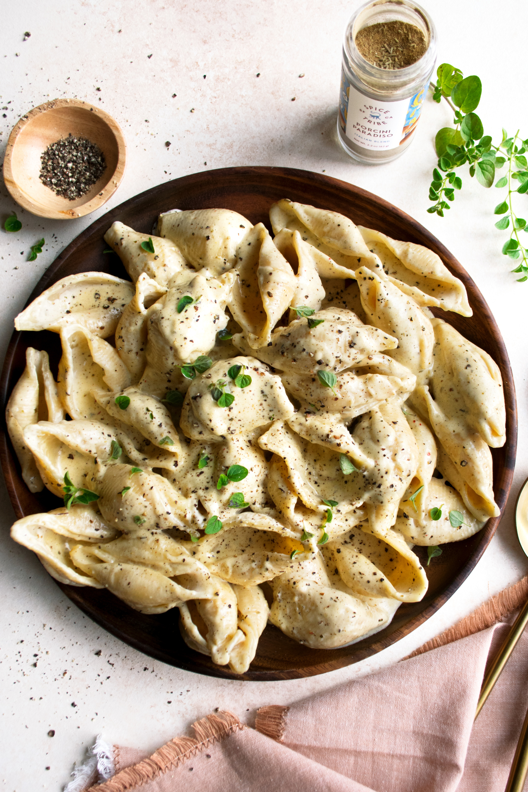 Creamy Parmesan Shells