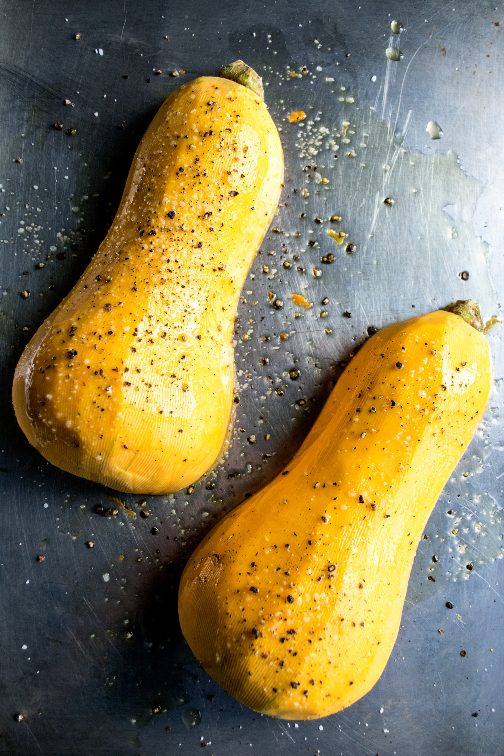 Roasted Hasselback Butternut Squash Salad