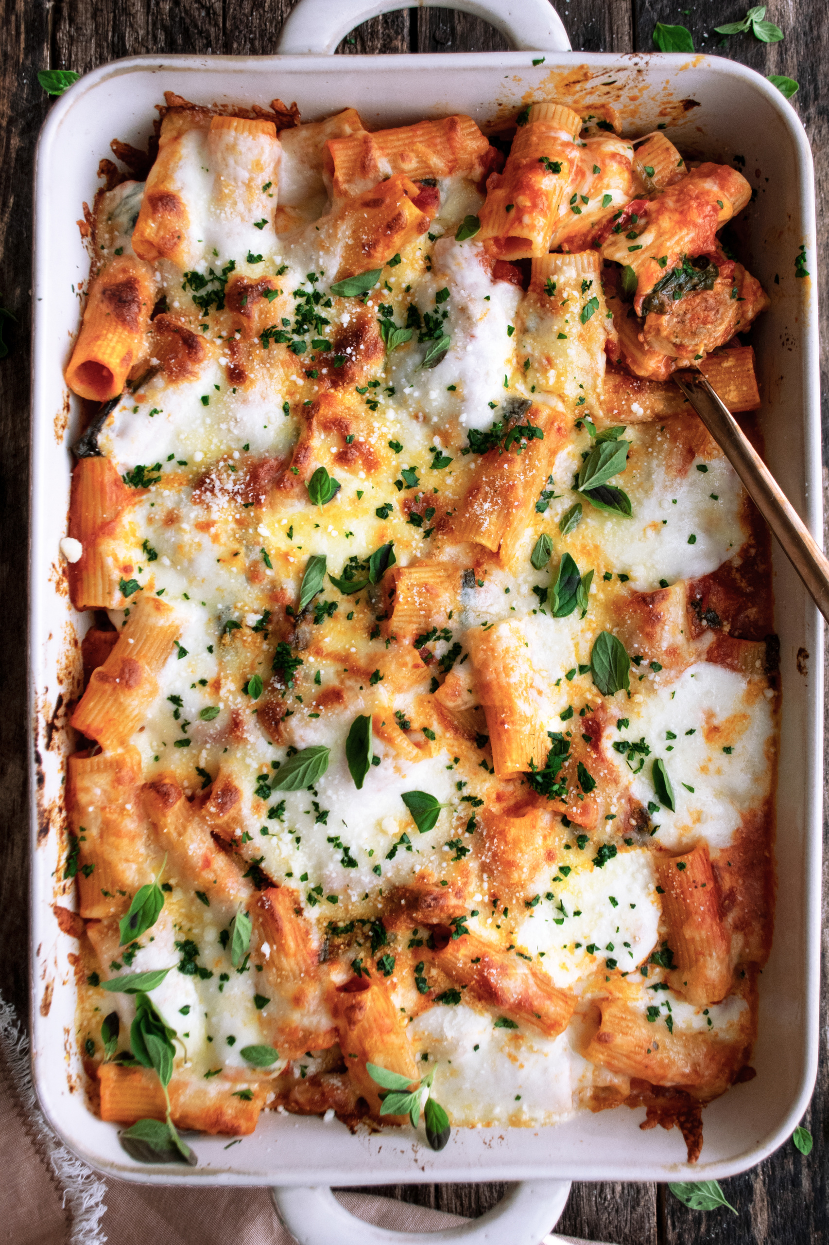 Cheesy Baked Rigatoni