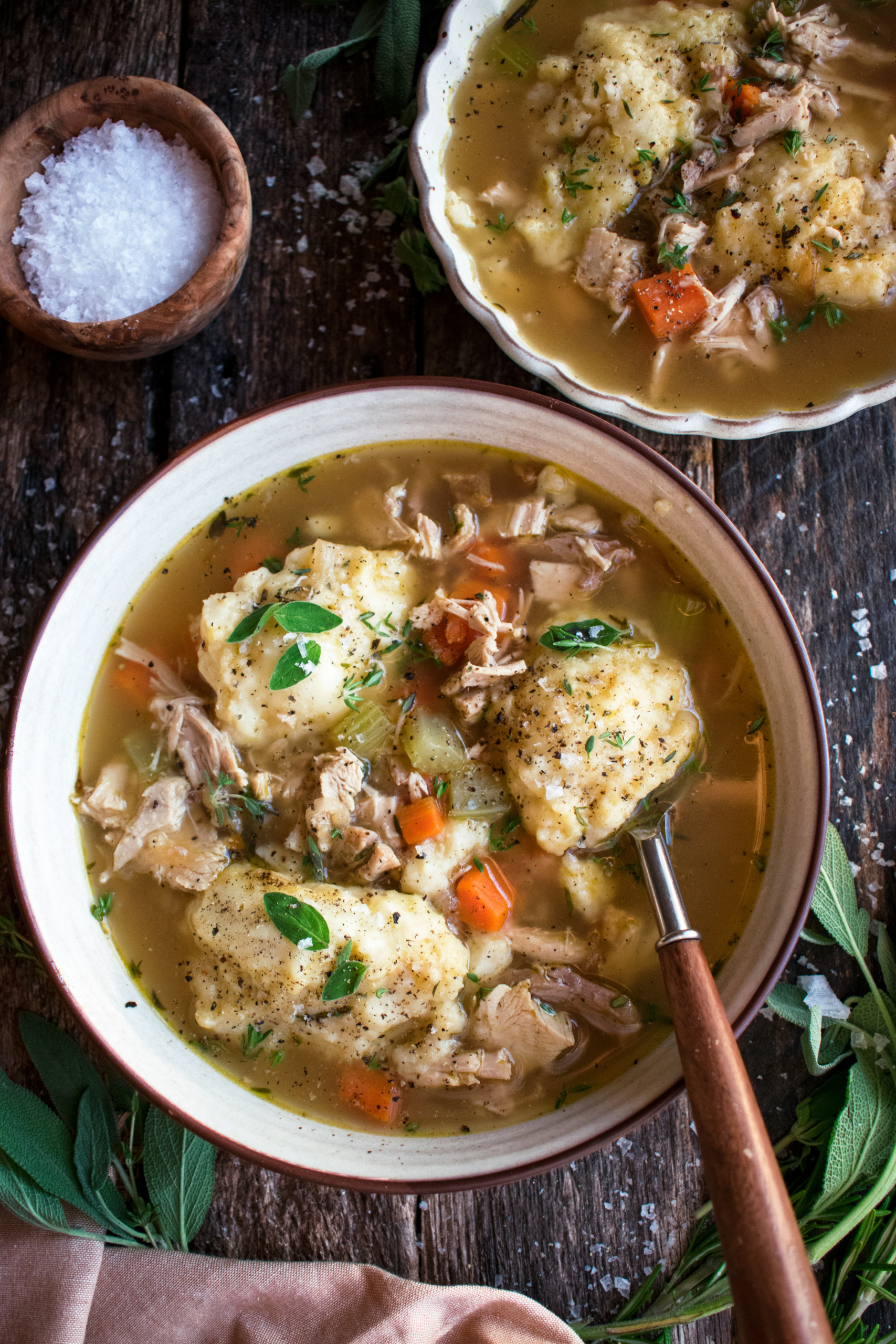 Leftover Turkey & Dumpling Soup