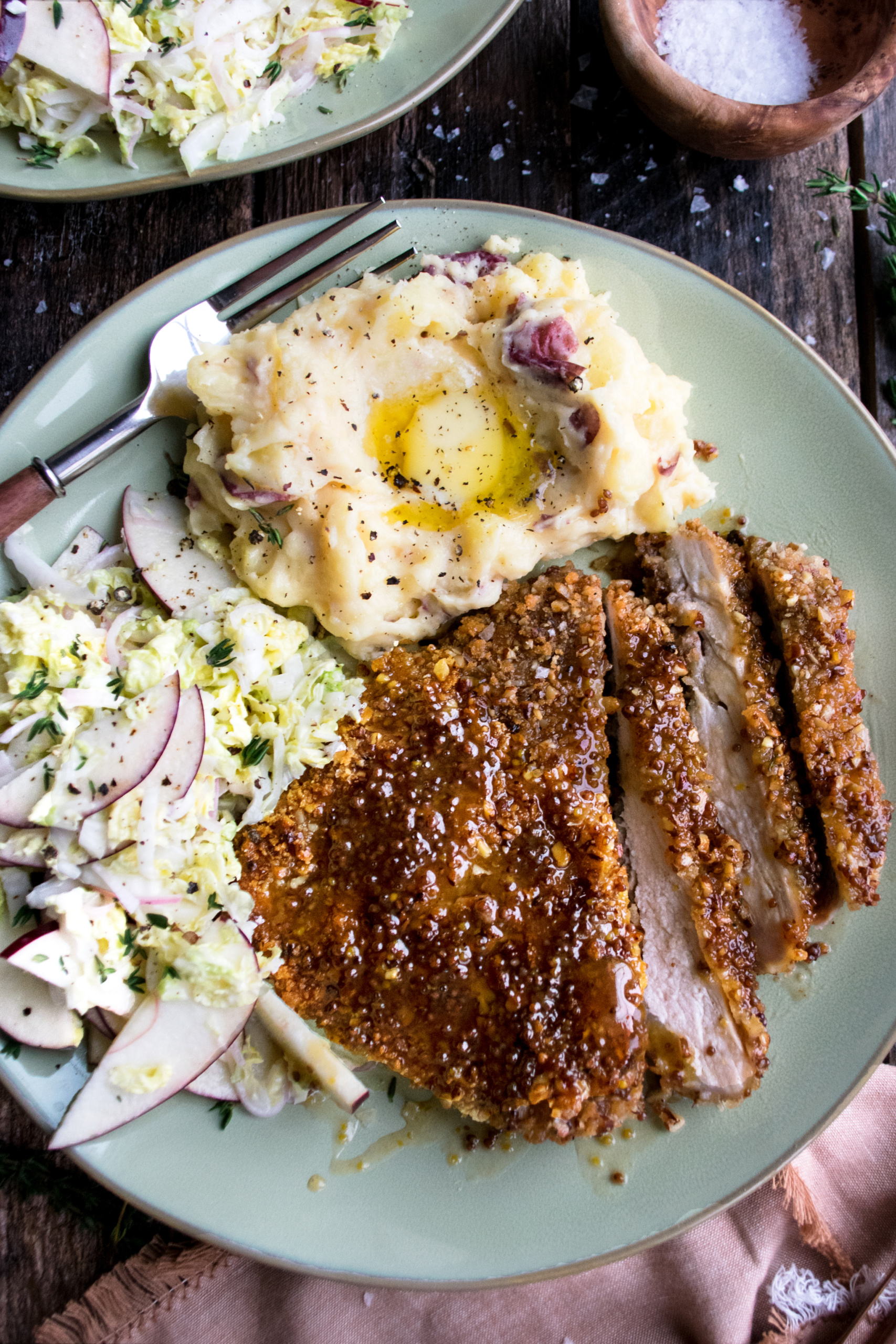 Maple Pecan Crusted Pork Chops
