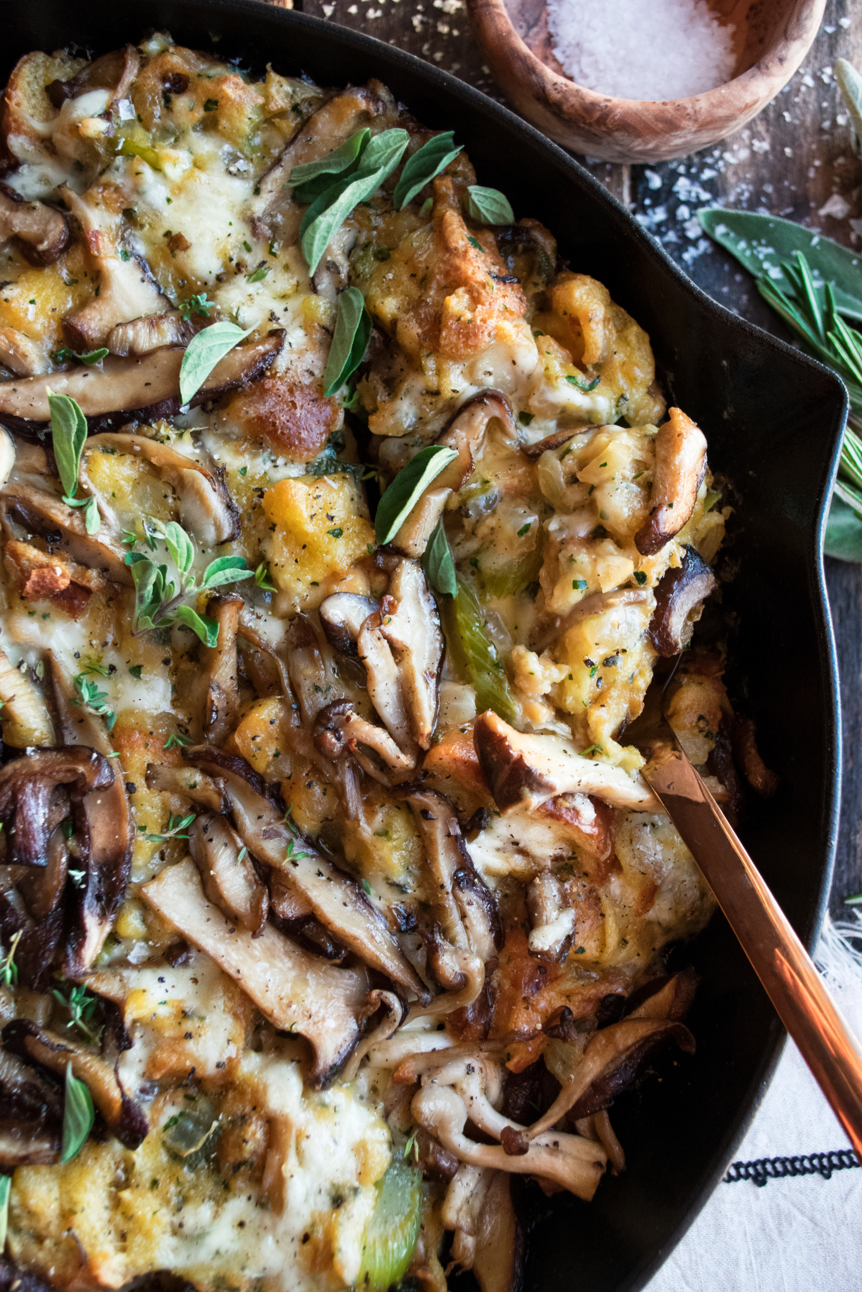 Mushroom Brioche Stuffing