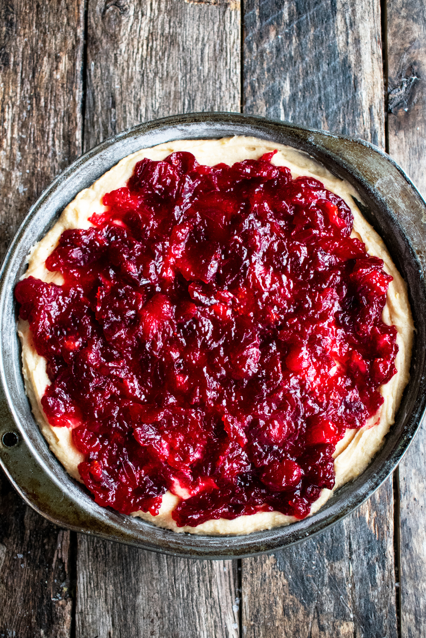 Spiced Mascarpone Cranberry Cake