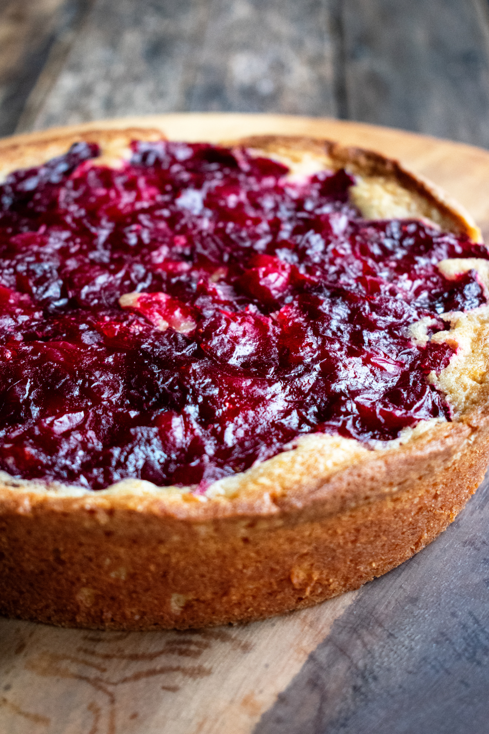 Spiced Mascarpone Cranberry Cake