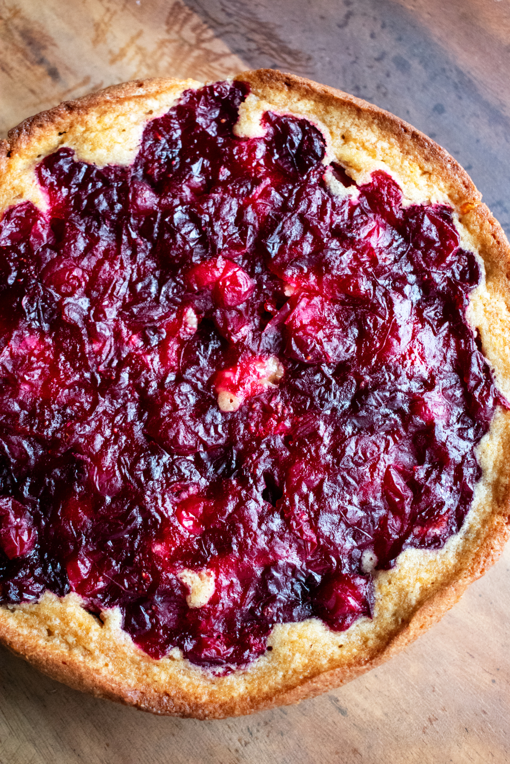 Spiced Mascarpone Cranberry Cake
