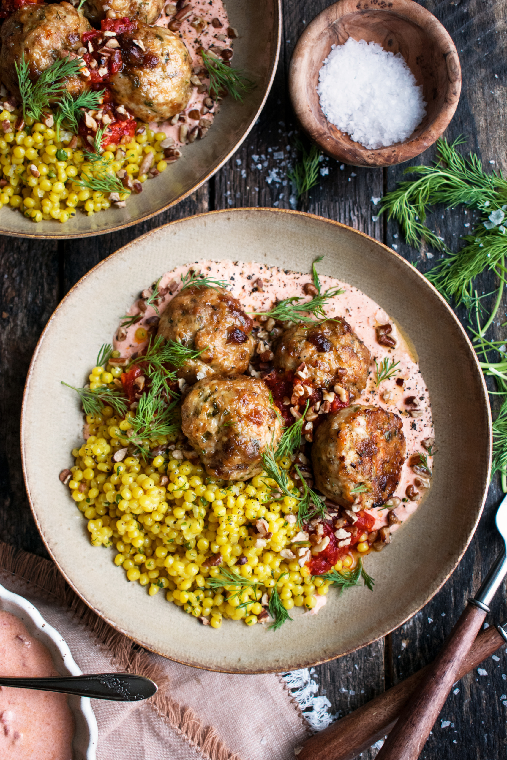 Harissa Baked Chicken Meatballs