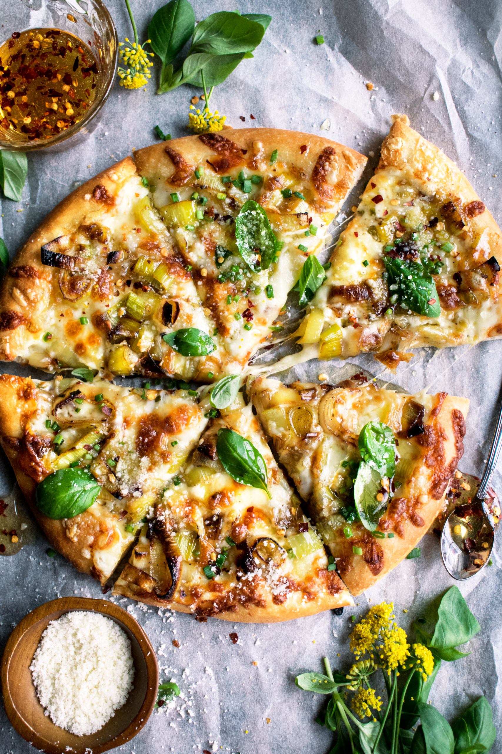 Caramelized Leek Pizza
