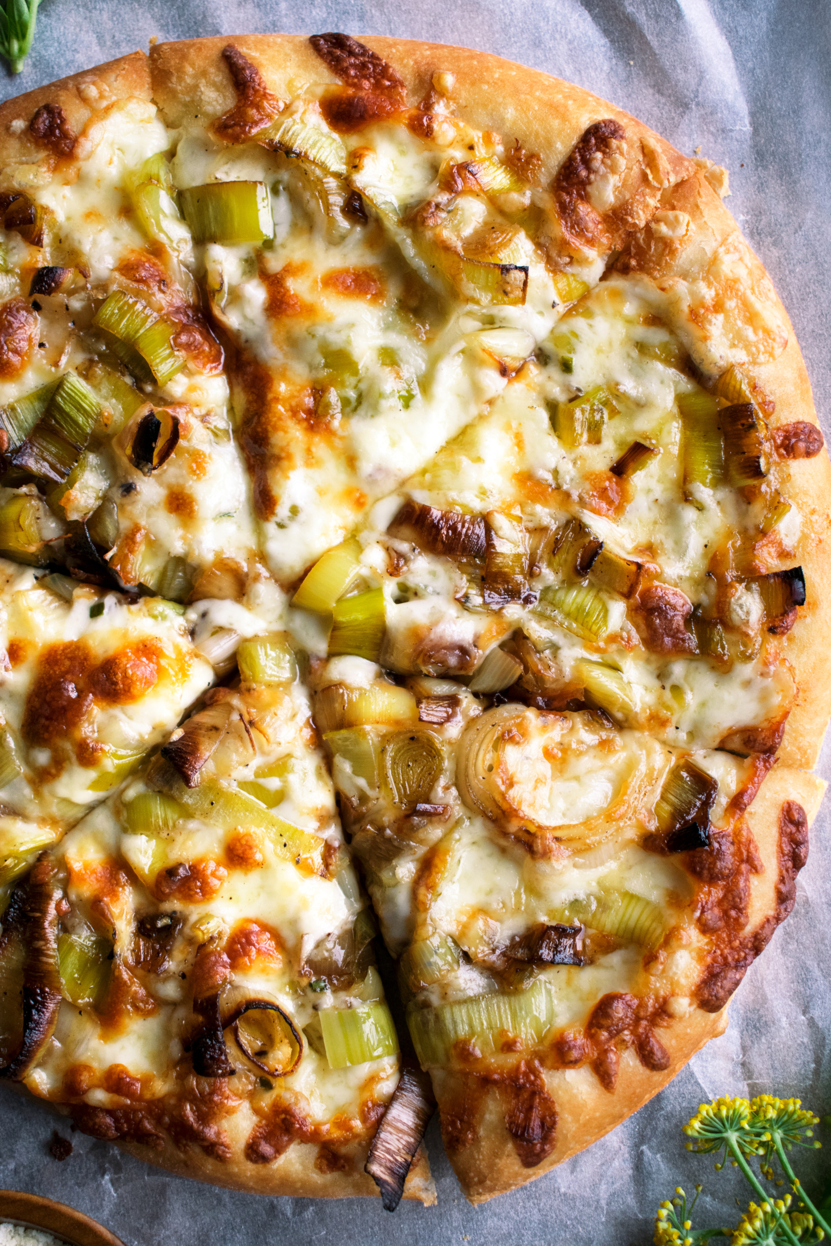 Caramelized Leek Pizza