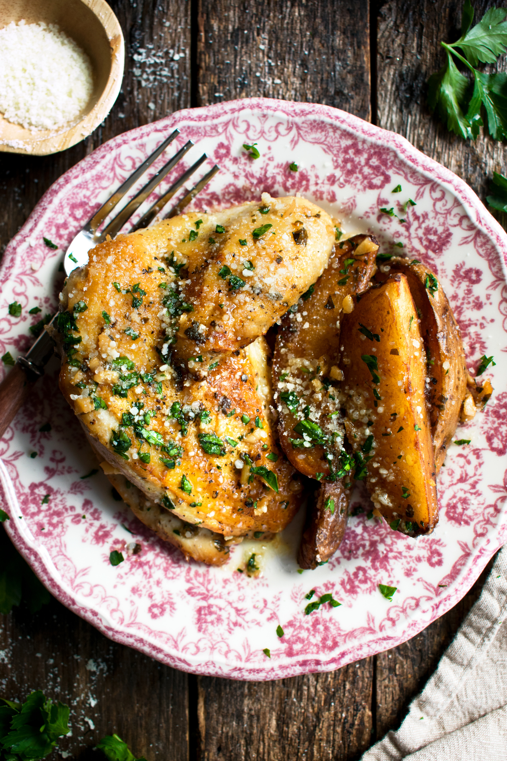 Dad's Chicken Vesuvio